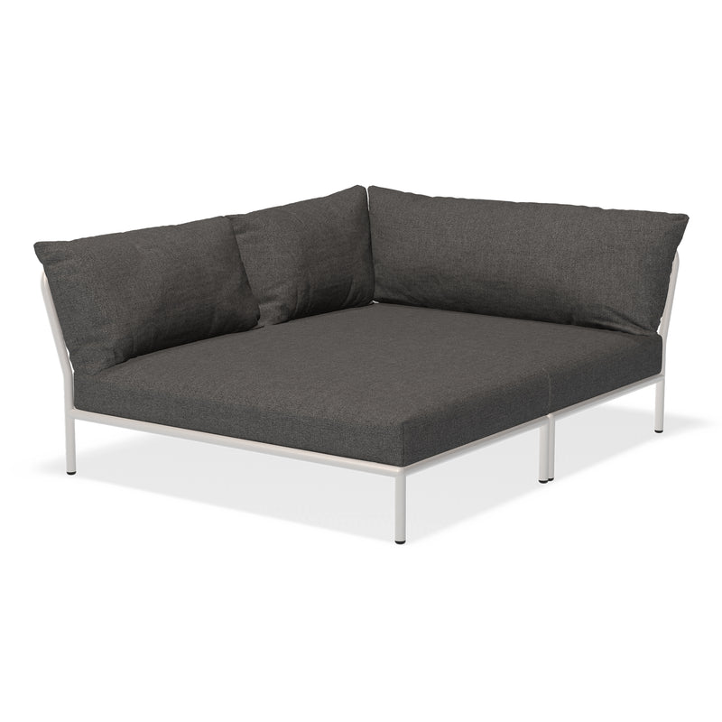 HOUE - Level 2 Cozy Sofa | dark grey basic / links / muted white