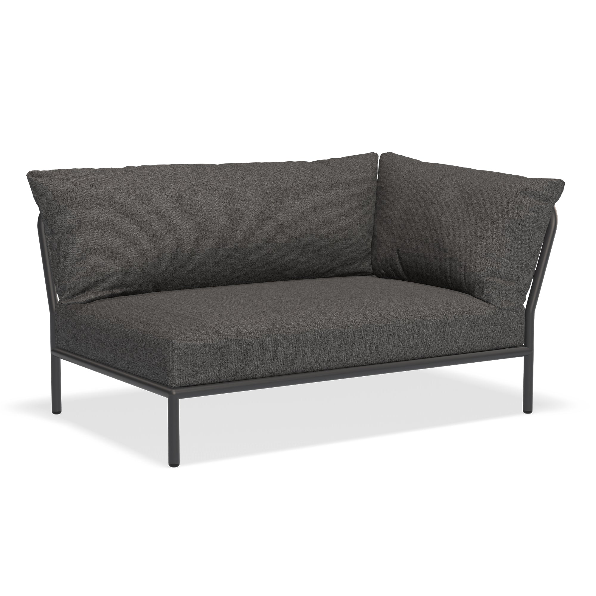 HOUE - Level 2 Sofa | dark grey basic / rechts / dark grey
