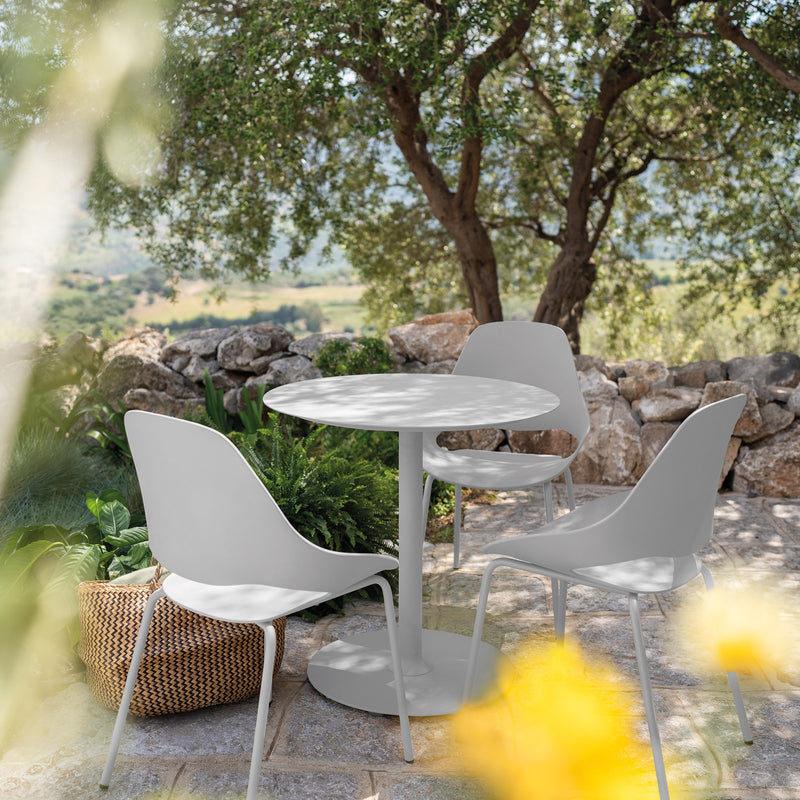 HOUE - Pico Gartentisch Ø 64 cm | muted white / rund
