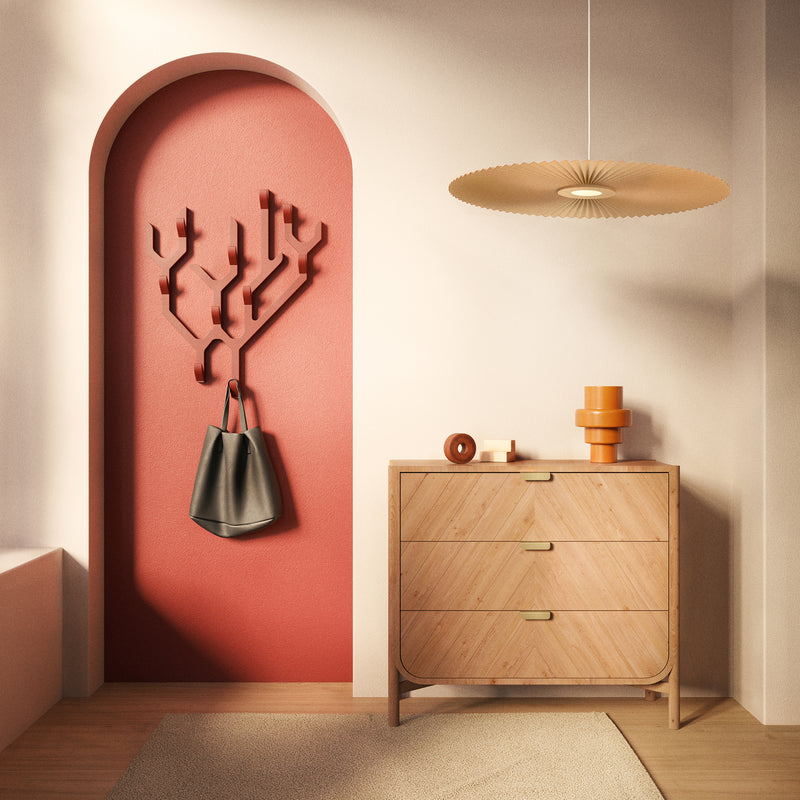 Hartô - Carmen LED-Pendelleuchte | M / Ø 90 cm / golden sand