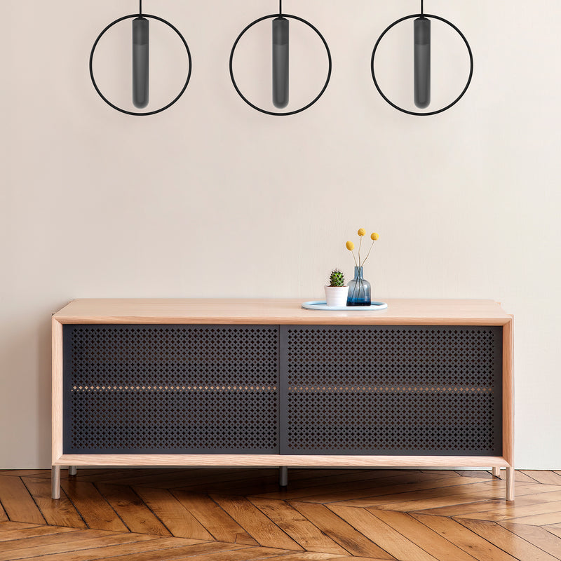 Hartô - Gabin Sideboard | 122 cm / schiefergrau