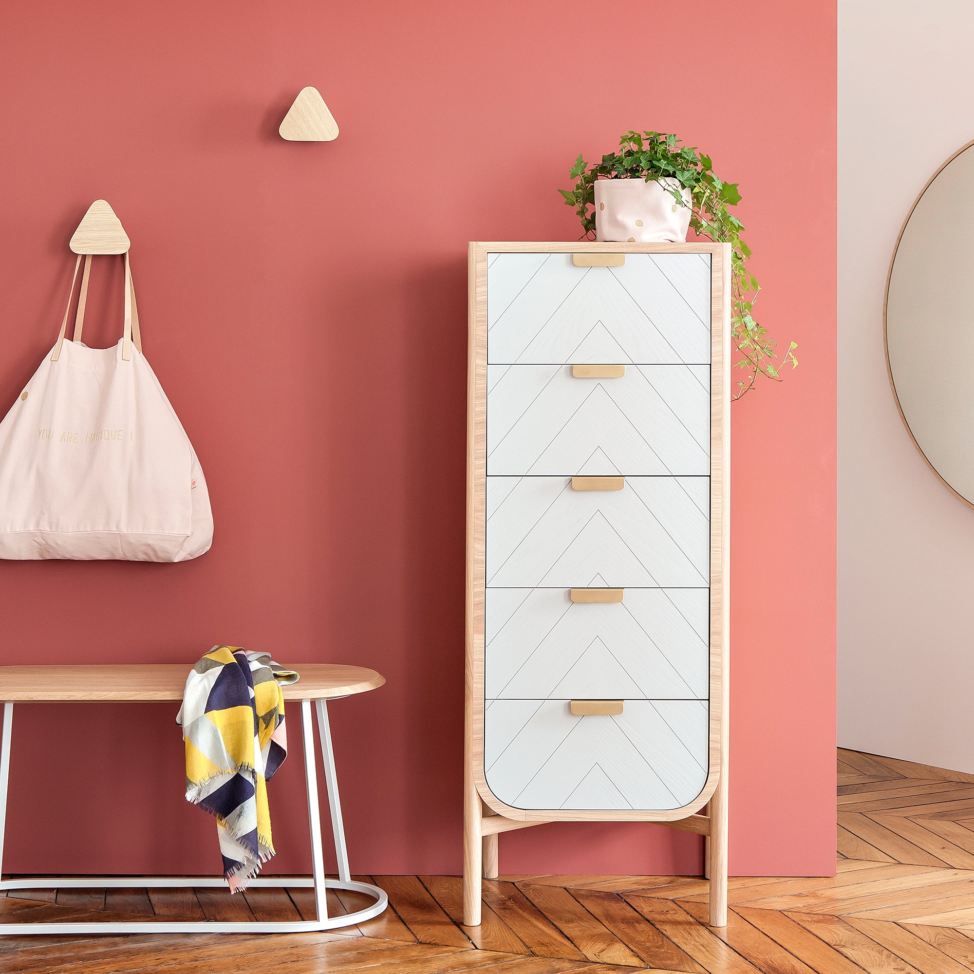 Hartô - Marius Schubladen-Kommode H 140 cm