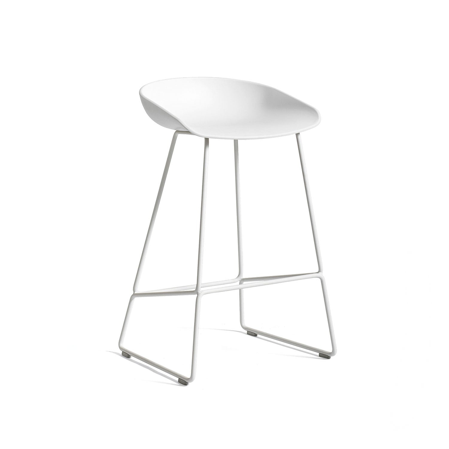 HAY - About A Stool AAS 38 | H 76 cm / white 2.0 / pulverbeschichtet weiß