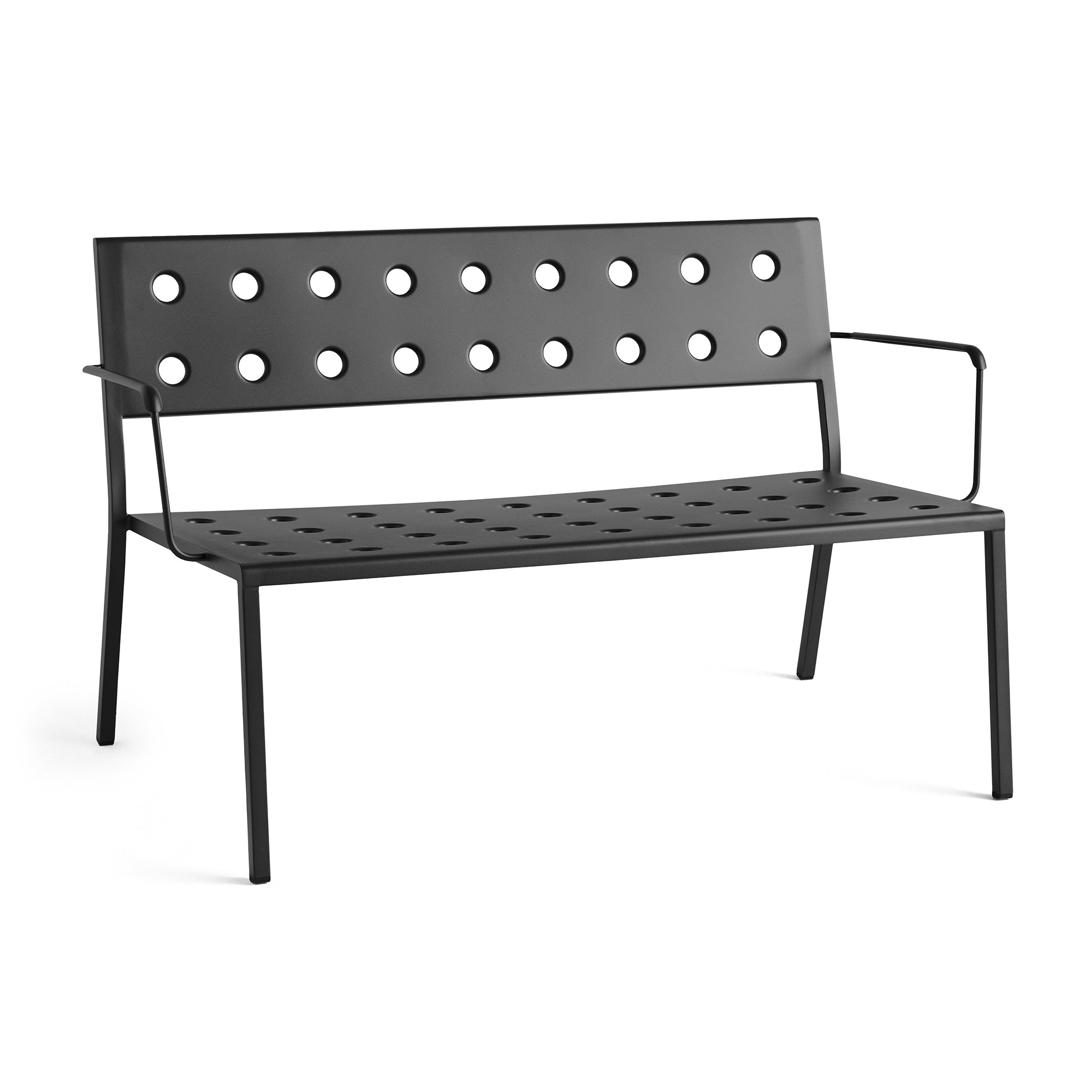 HAY - Balcony Lounge Bank mit Armlehnen | anthrazit