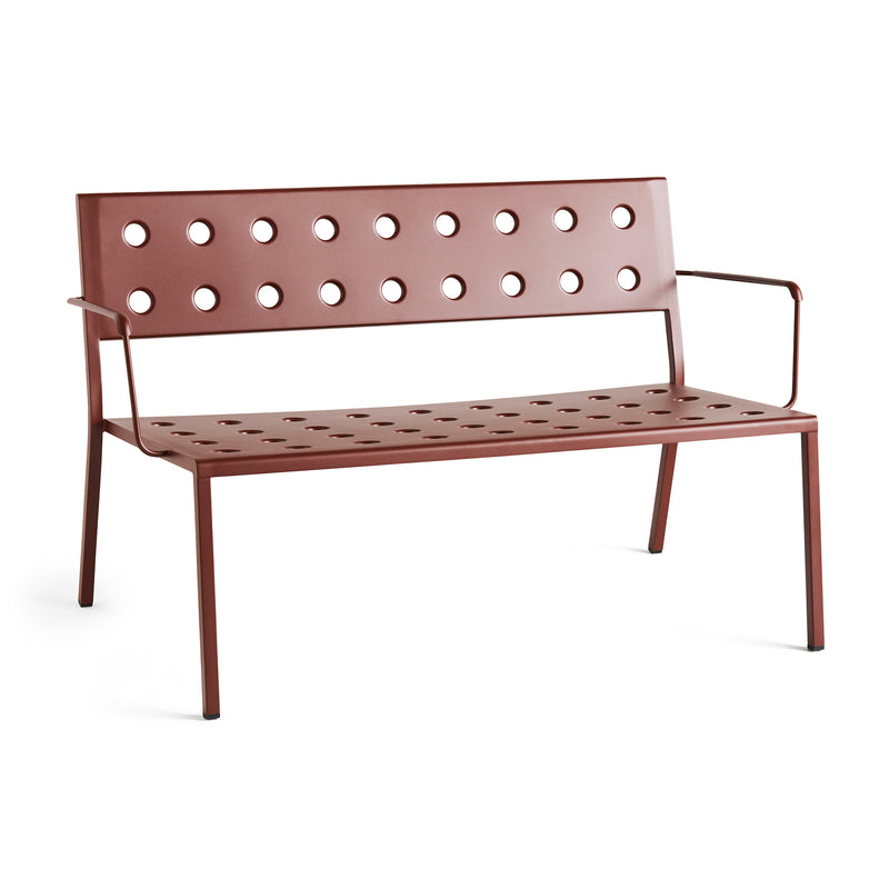 HAY - Balcony Lounge Bank mit Armlehnen | ironred