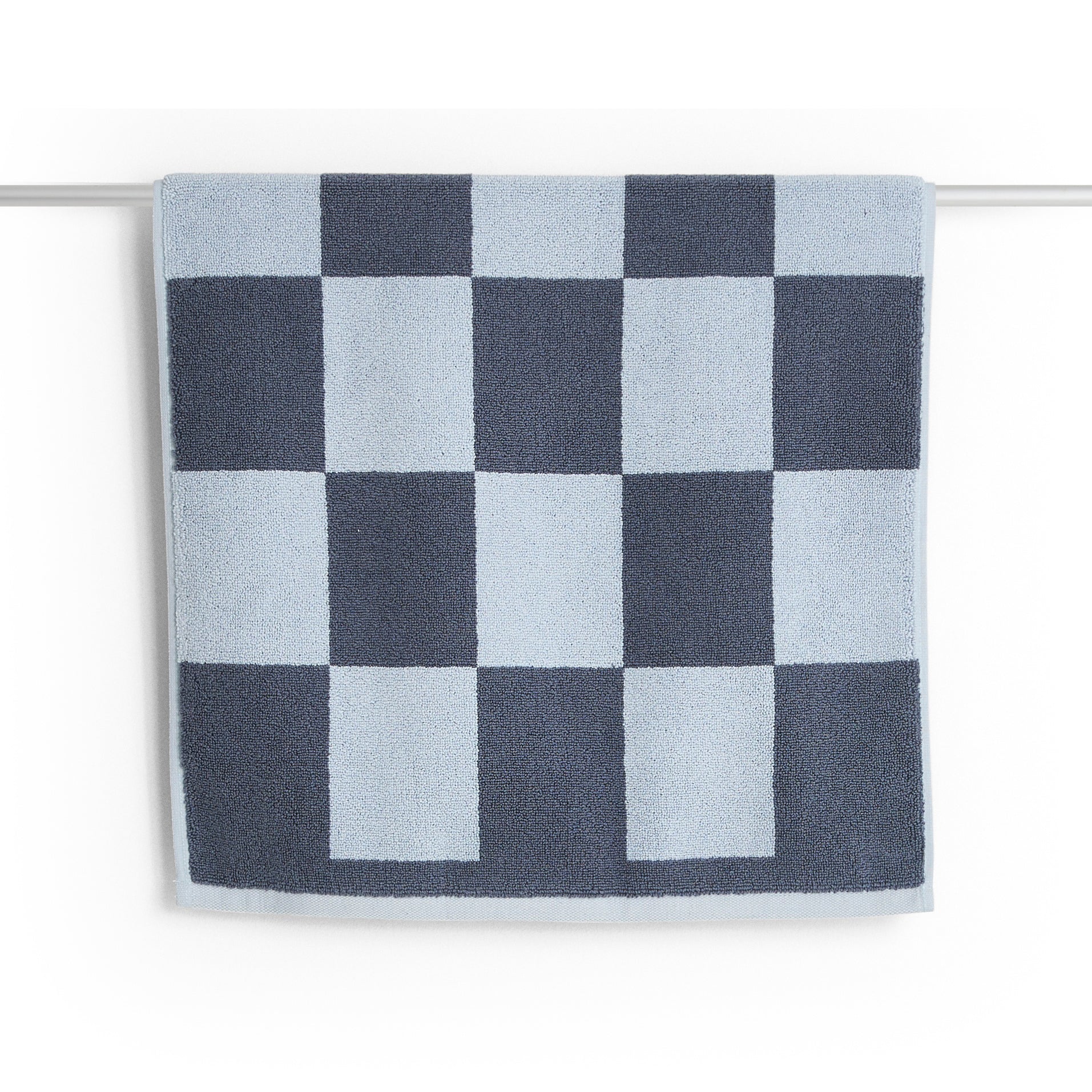 HAY - Check Badematte | steel blue
