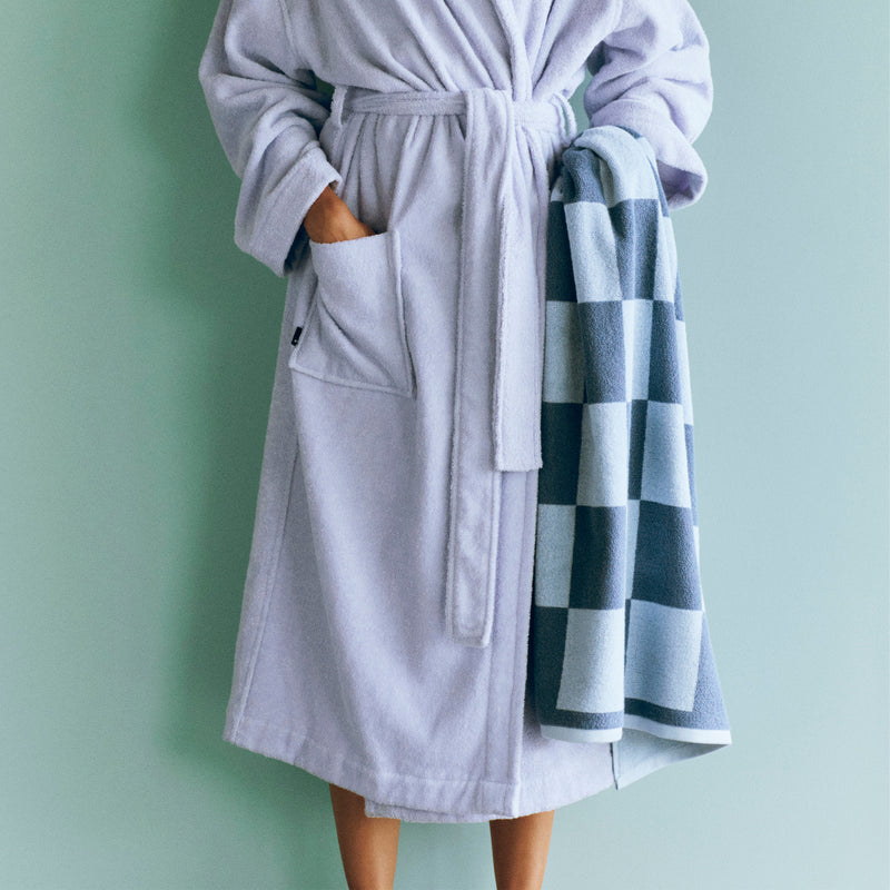 HAY - Check Badetuch | steel blue