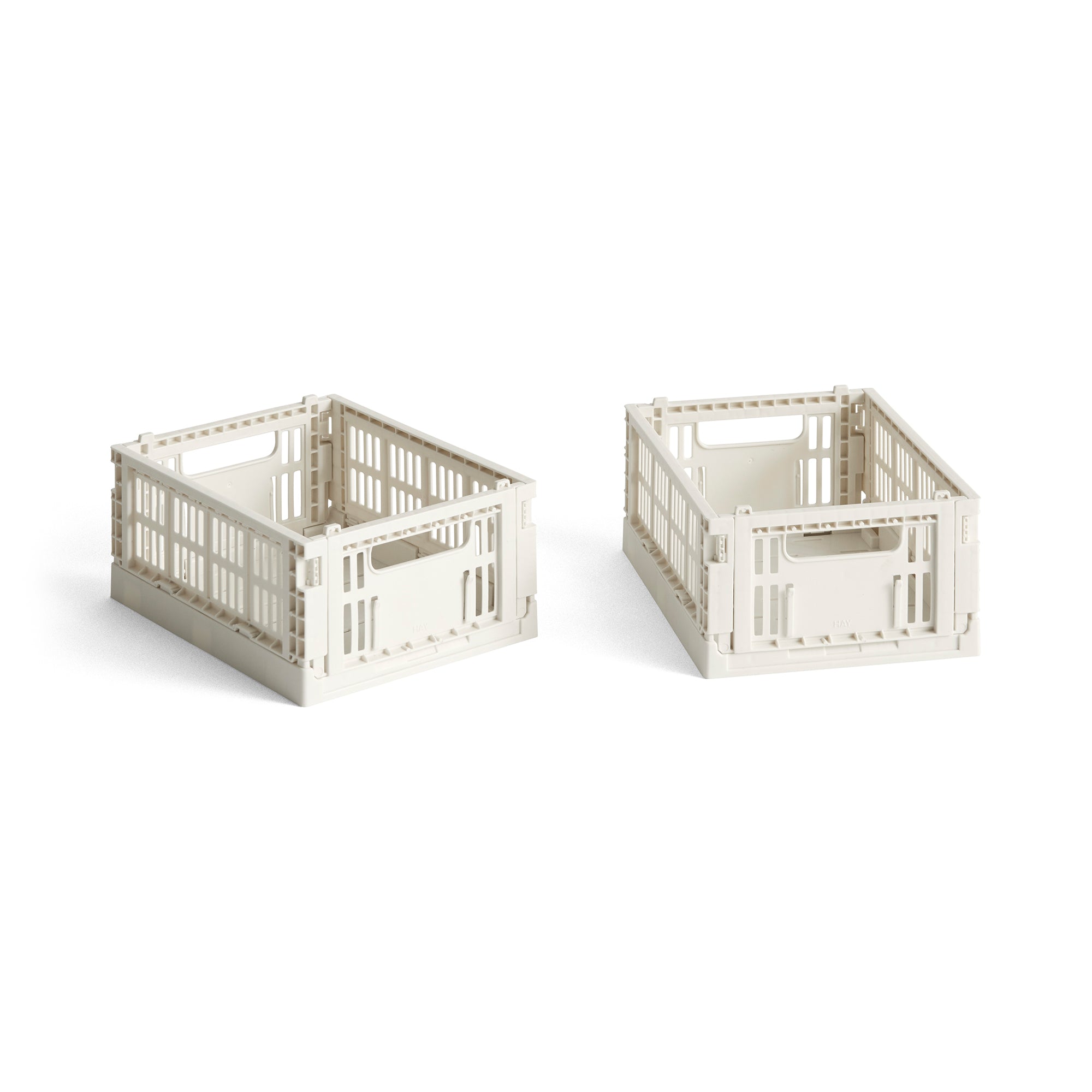 HAY - Colour Crate Korb Mini recycled | off white