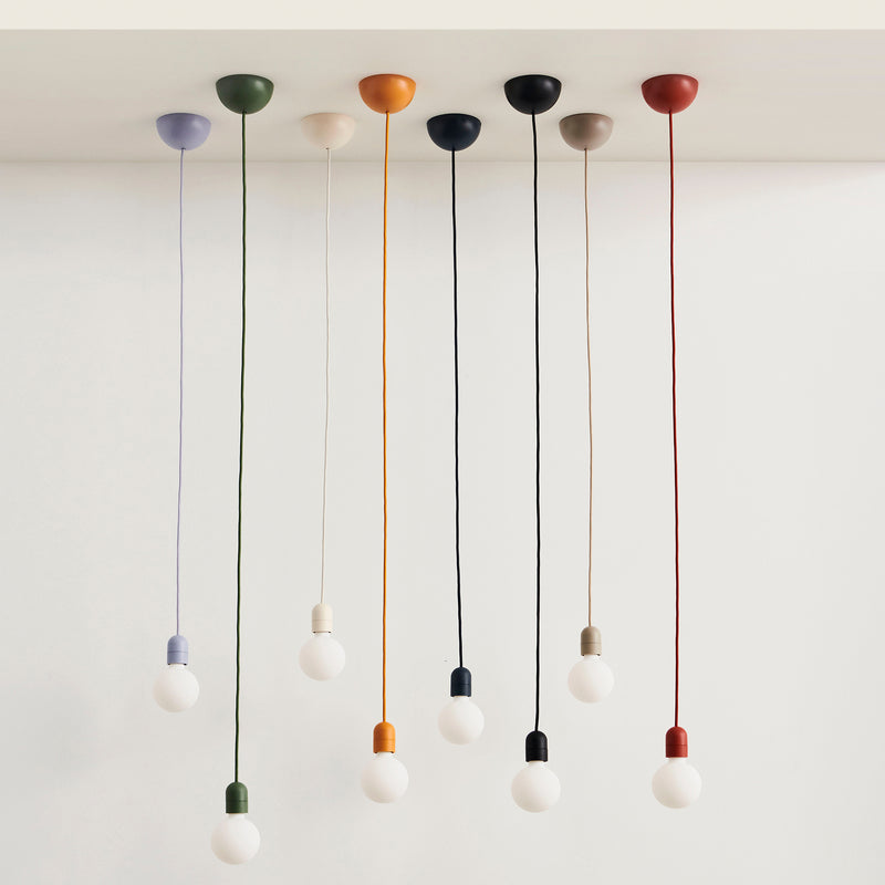 HAY - Common Pendant Kabelset | soft black, anthrazitblau, amber yellow, garden green, pastel lilac, betongrau, clay white, rusty red