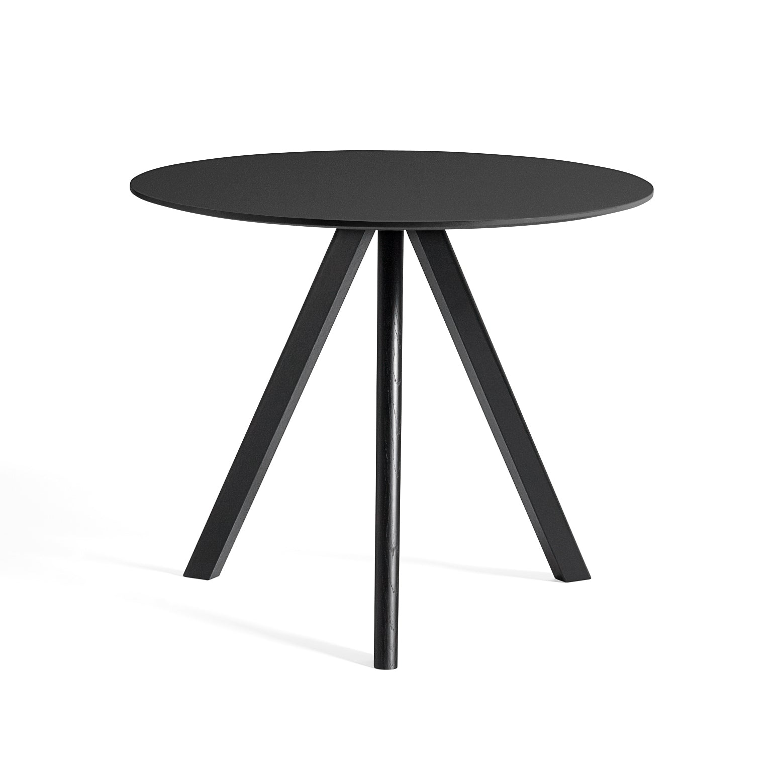 HAY - Copenhague CPH20 Bistrotisch | Ø 90 cm / schwarz / Eiche schwarz lackiert