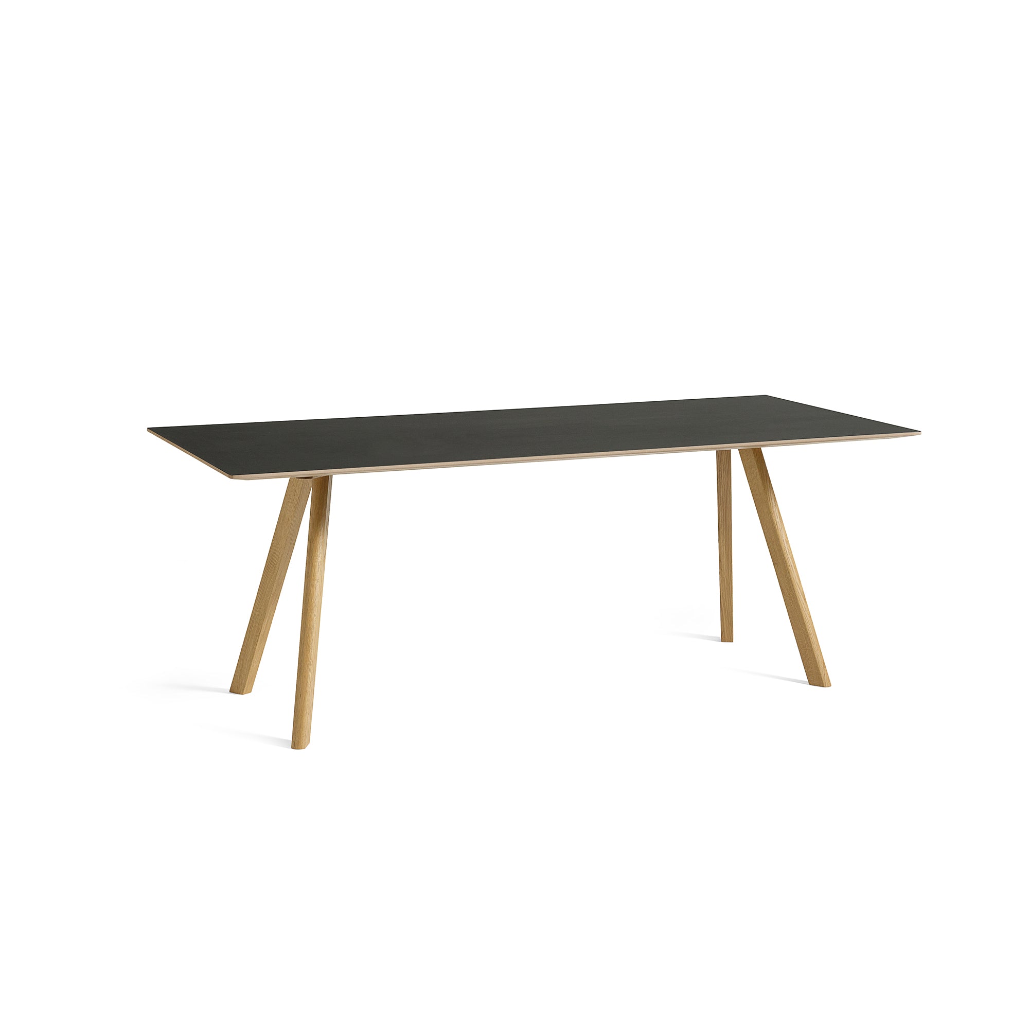HAY - Copenhague CPH30 Esstisch | 200 x 90 cm / schwarz / Eiche lackiert