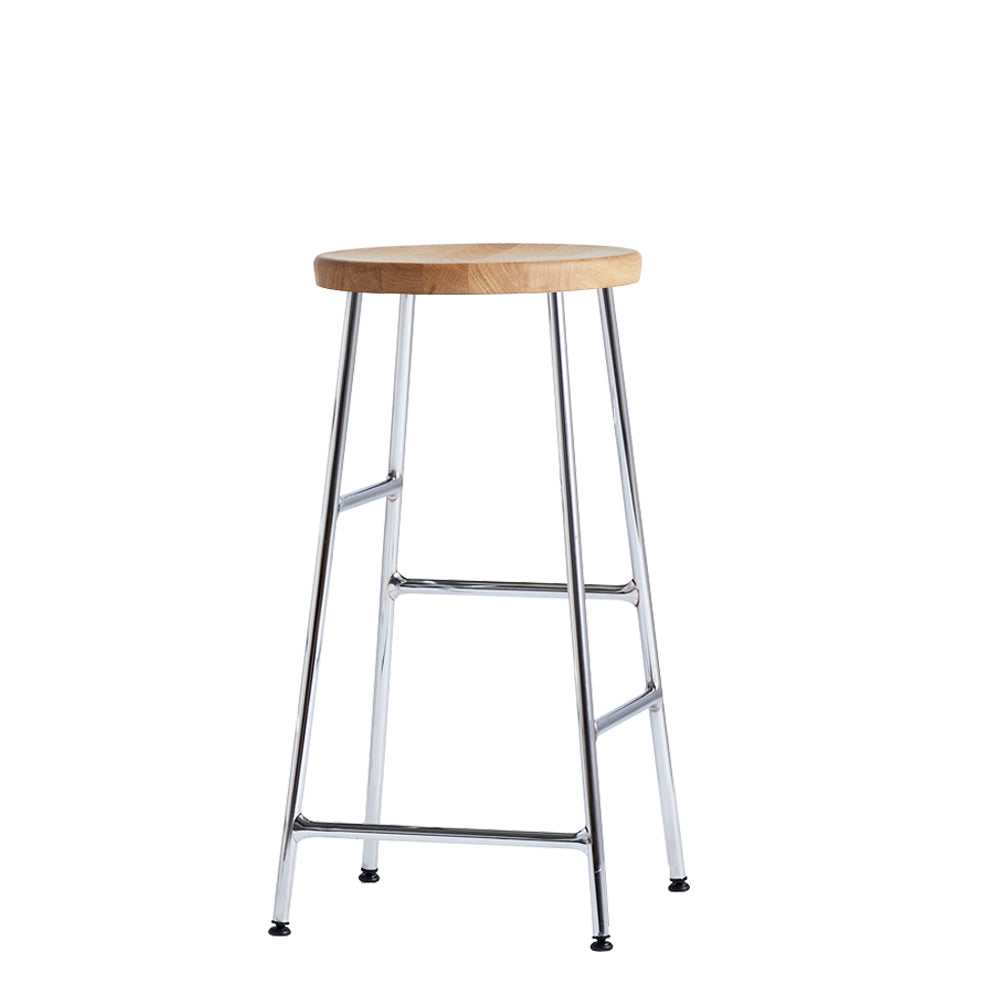 HAY - Cornet Barhocker | H 65 cm / Eiche geölt / chrom
