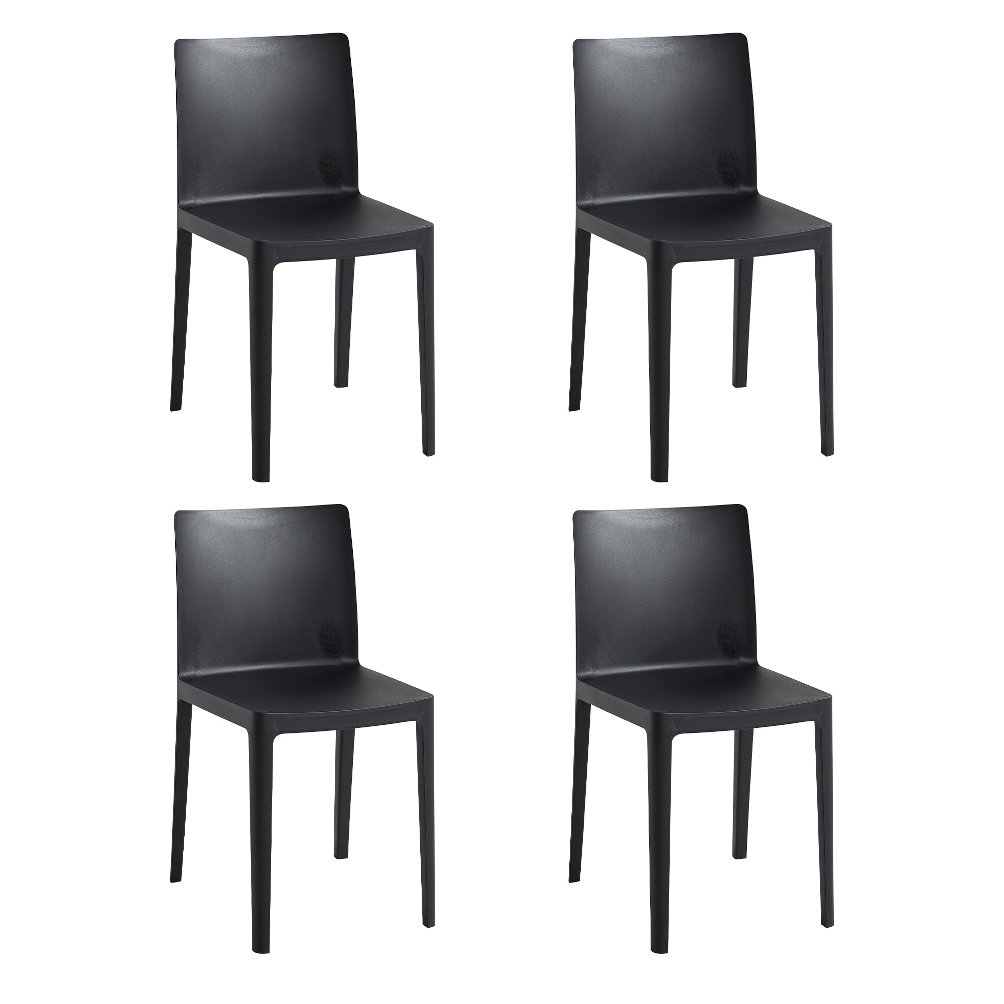 HAY - Élémentaire Chair Set | 4er-Set / anthrazit