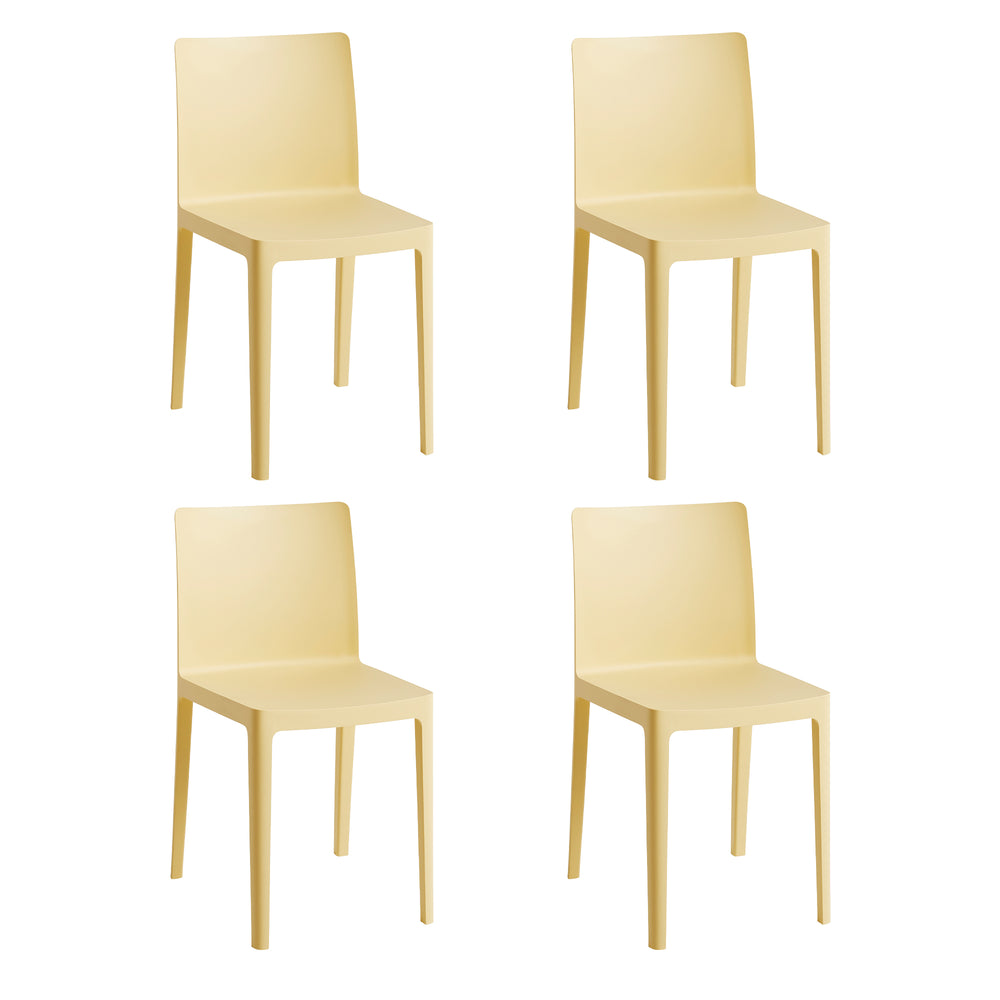 HAY - Élémentaire Chair Set | 4er-Set / hellgelb