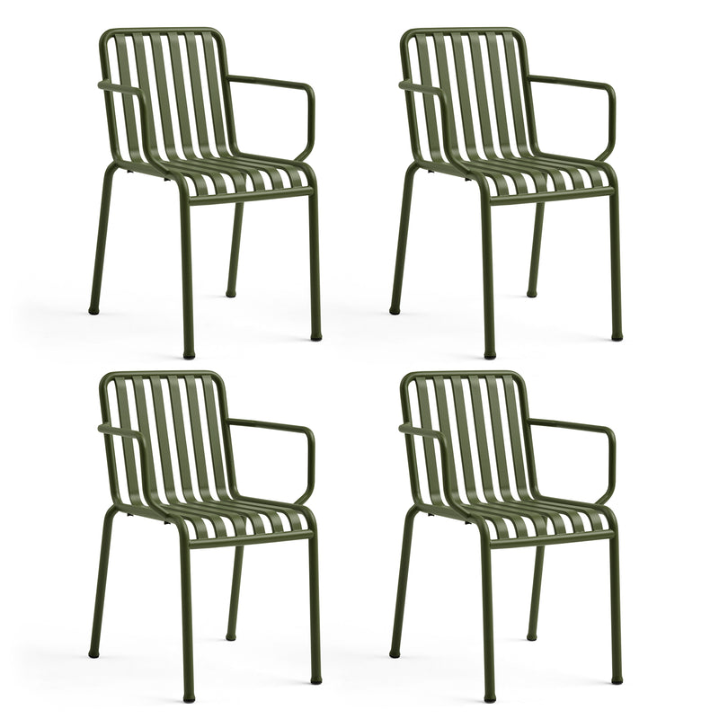 HAY - Palissade Armlehnenstuhl Set | olive