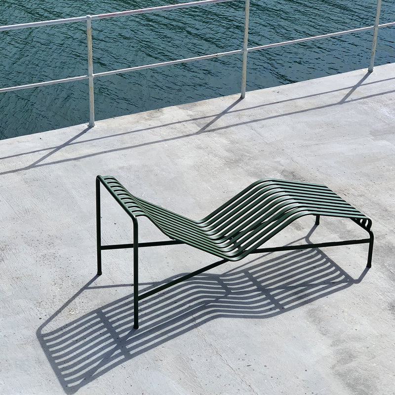 HAY - Palissade Chaise Longue Liegestuhl | olive