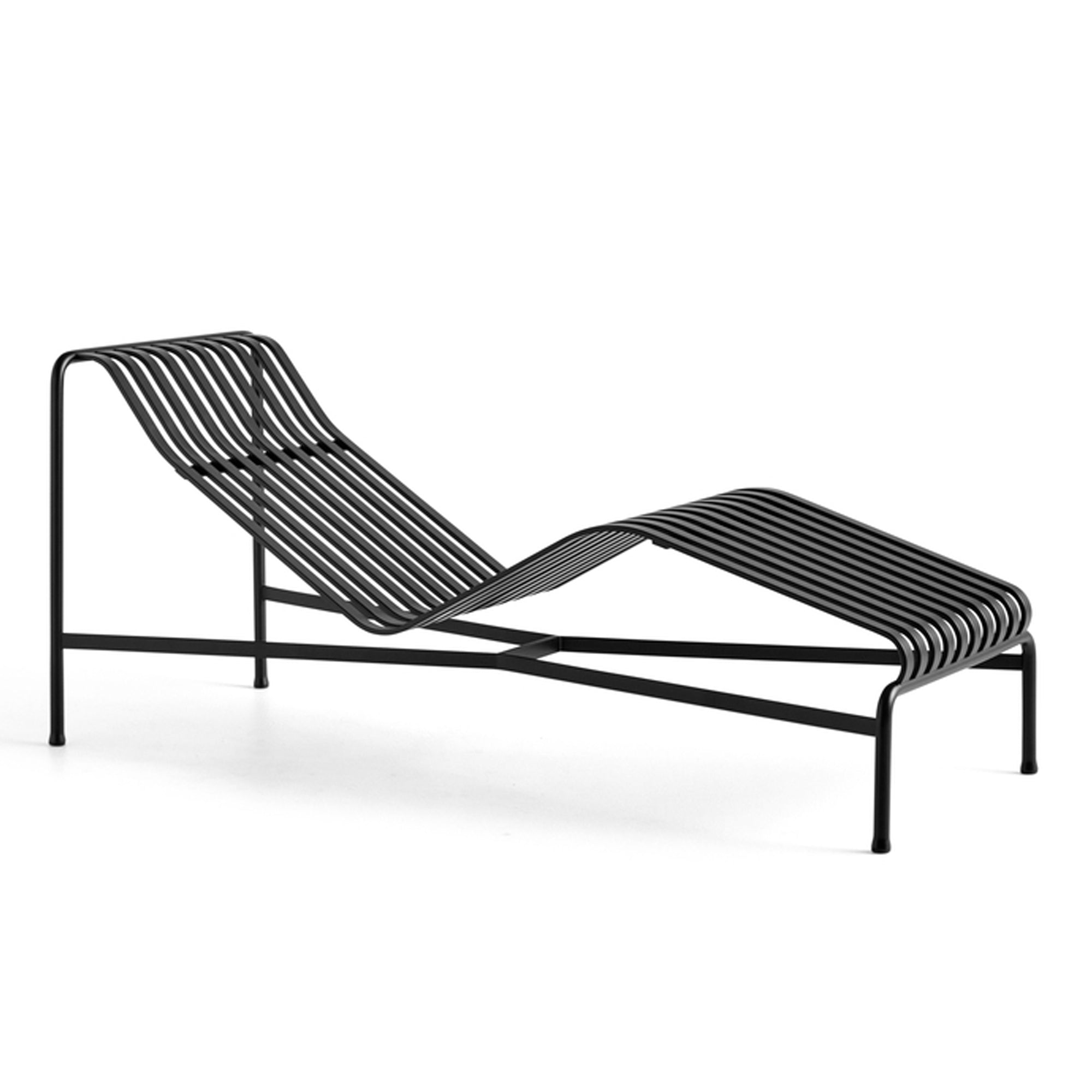 HAY - Palissade Chaise Longue Liegestuhl | anthrazit