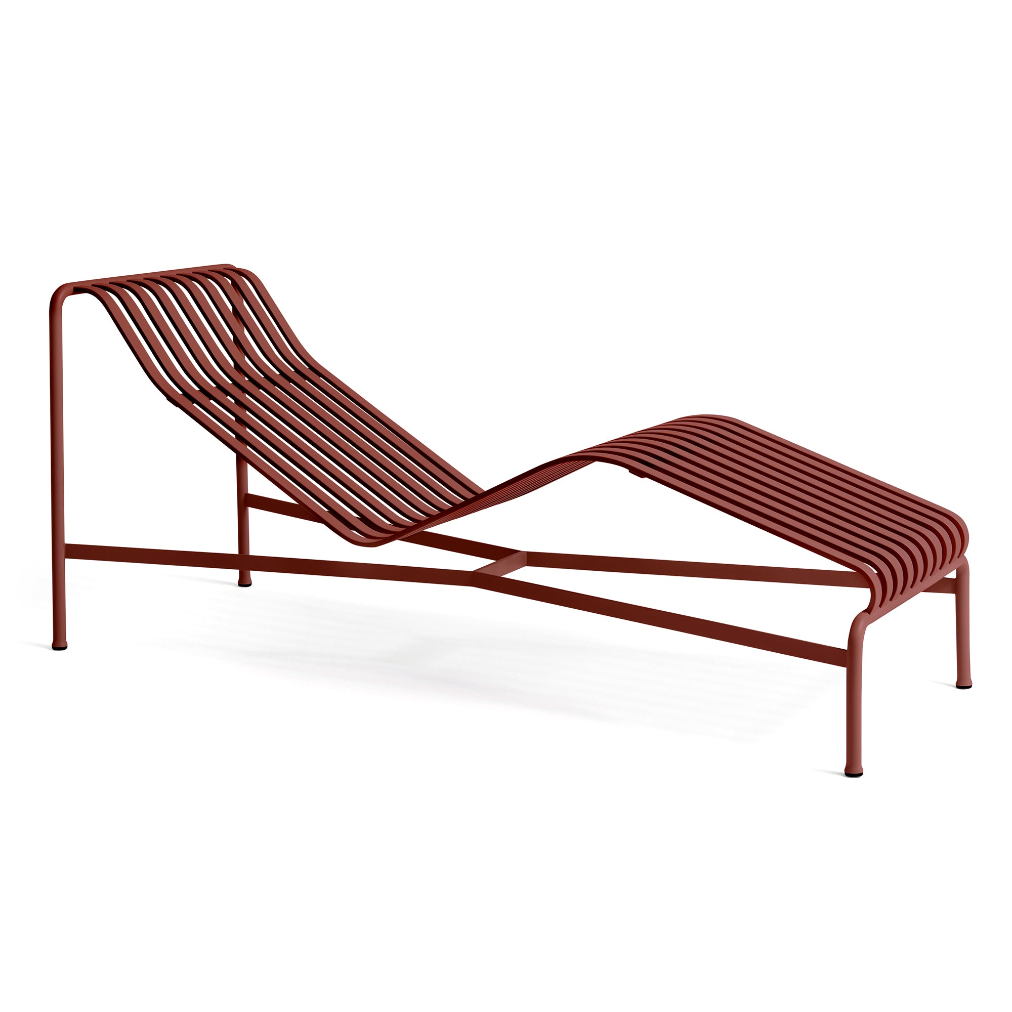 HAY - Palissade Chaise Longue Liegestuhl | eisenrot