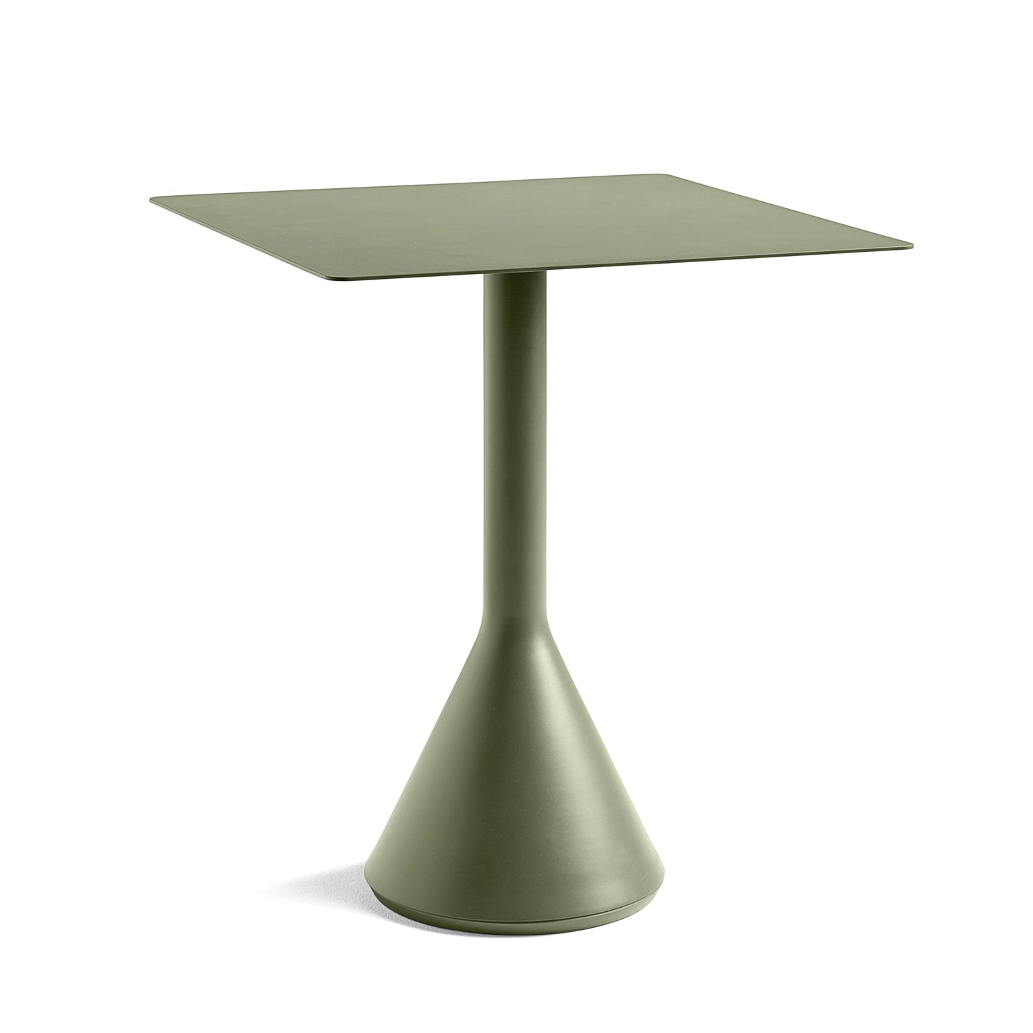 HAY - Palissade Cone Bistrotisch | 65 x 65 cm / olivgrün