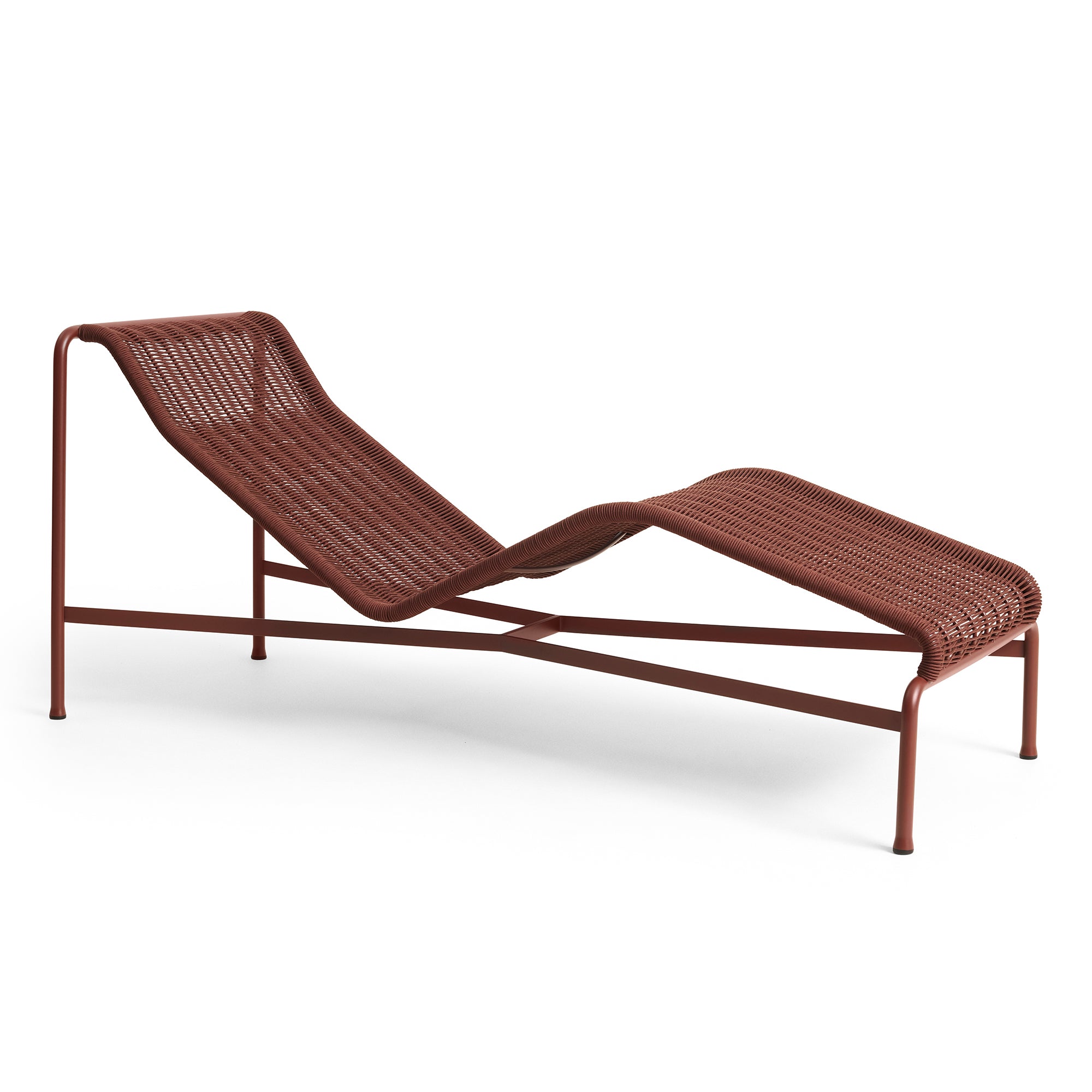 HAY - Palissade Cord Chaise Longue Liegestuhl | eisenrot