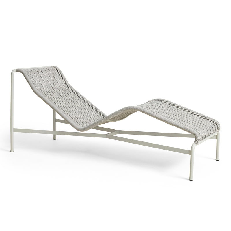 HAY - Palissade Cord Chaise Longue Liegestuhl | nebelgrau