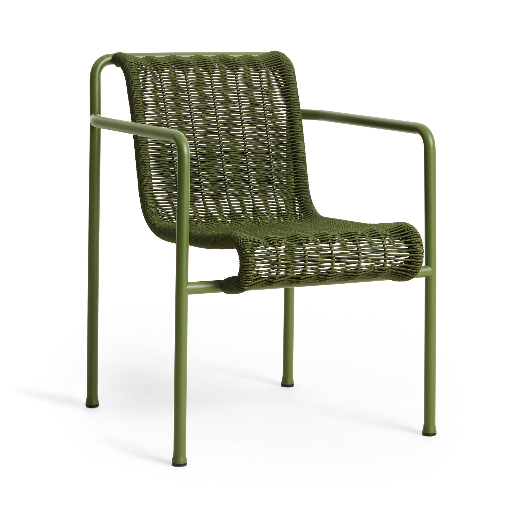 HAY - Palissade Cord Dining Armchair | olivgrün