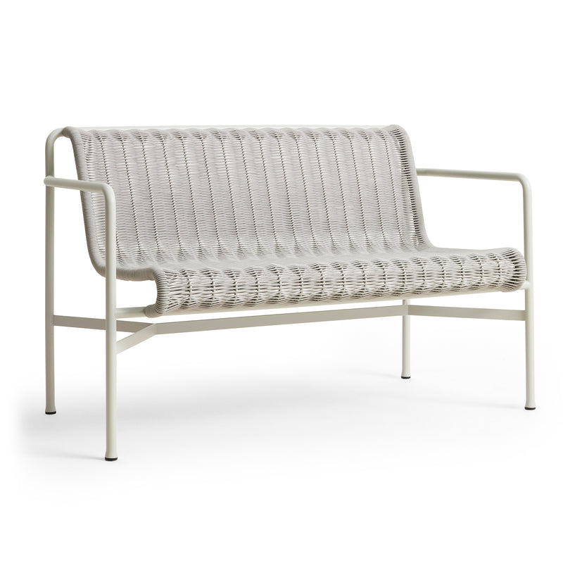 HAY - Palissade Cord Dining Bench | nebelgrau