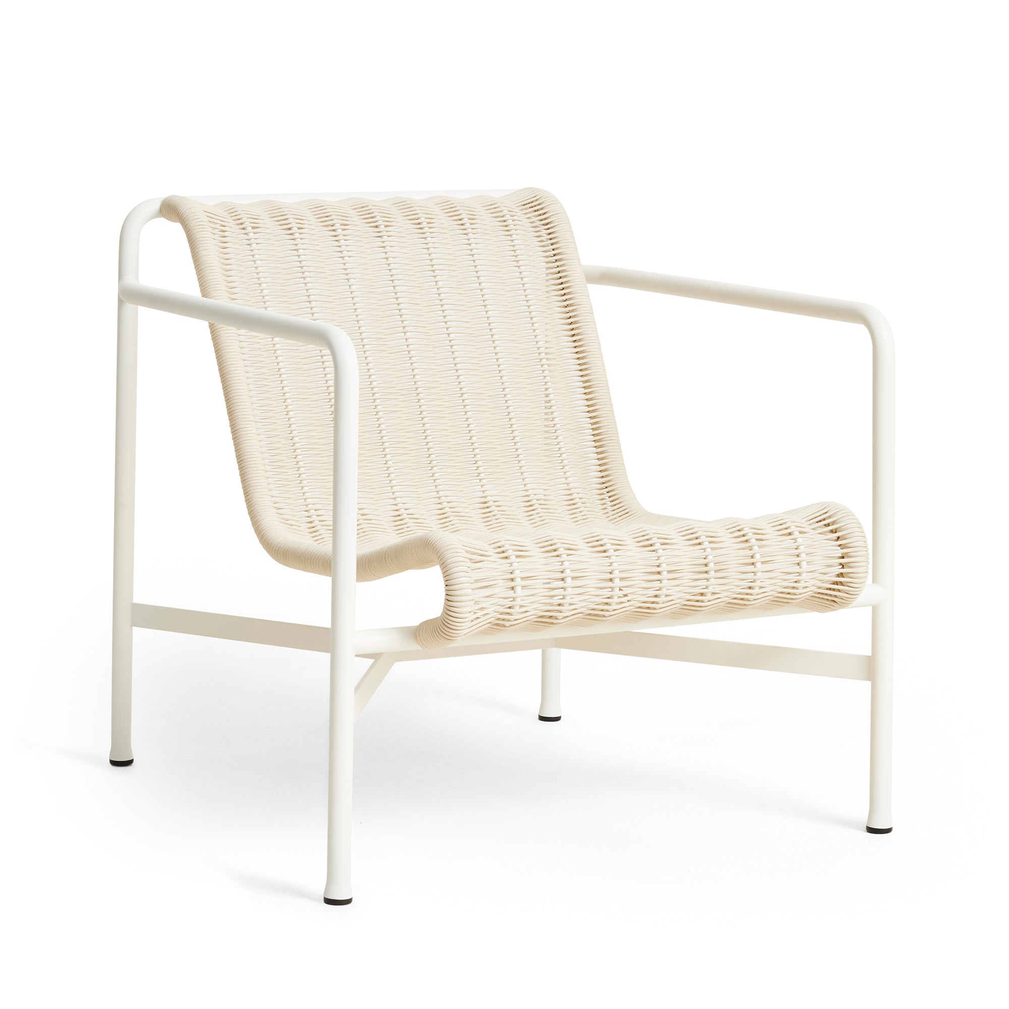 HAY - Palissade Cord Lounge Chair Low | cremeweiß