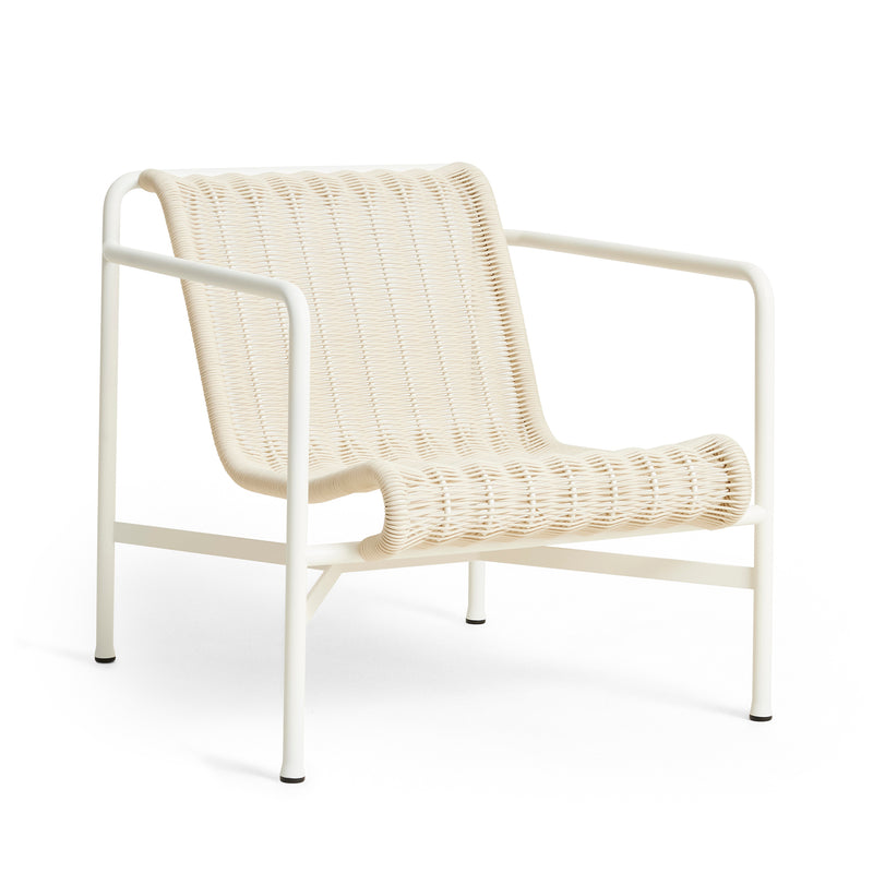 HAY - Palissade Cord Lounge Chair Low | cremeweiß