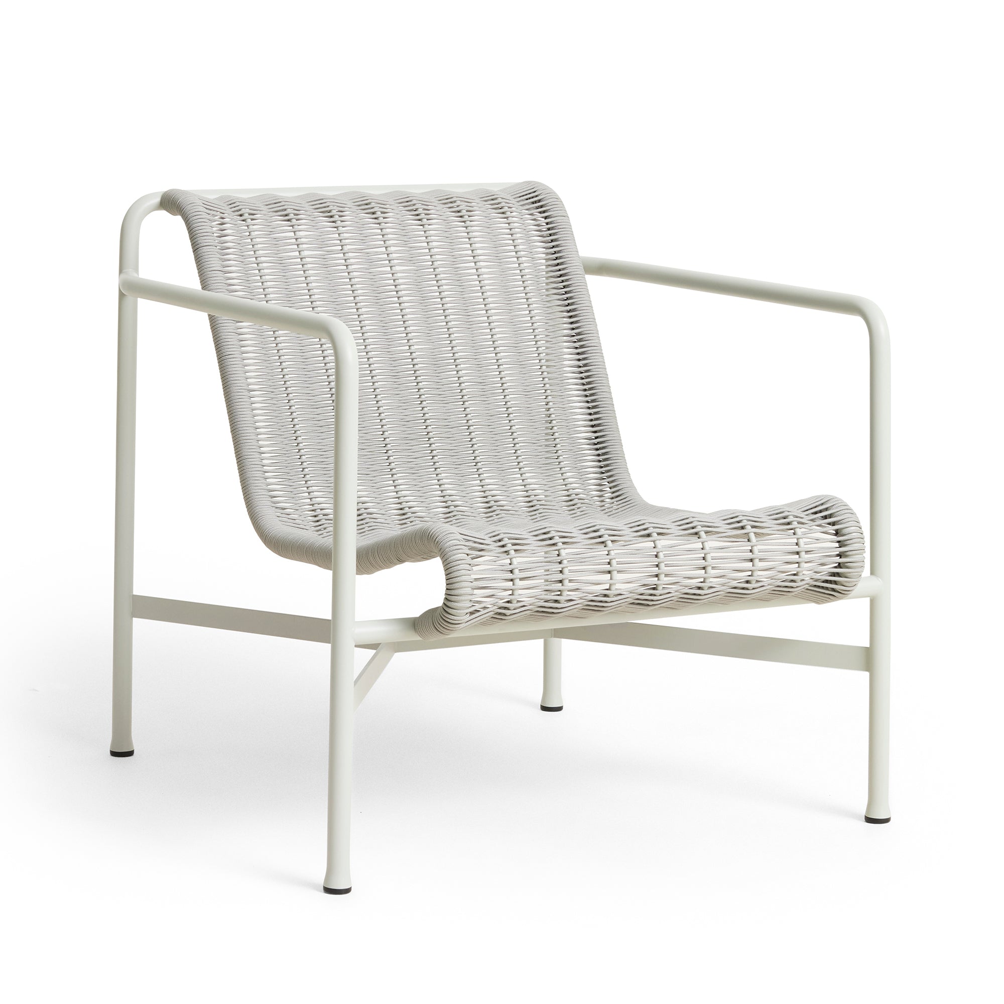 HAY - Palissade Cord Lounge Chair Low | nebelgrau