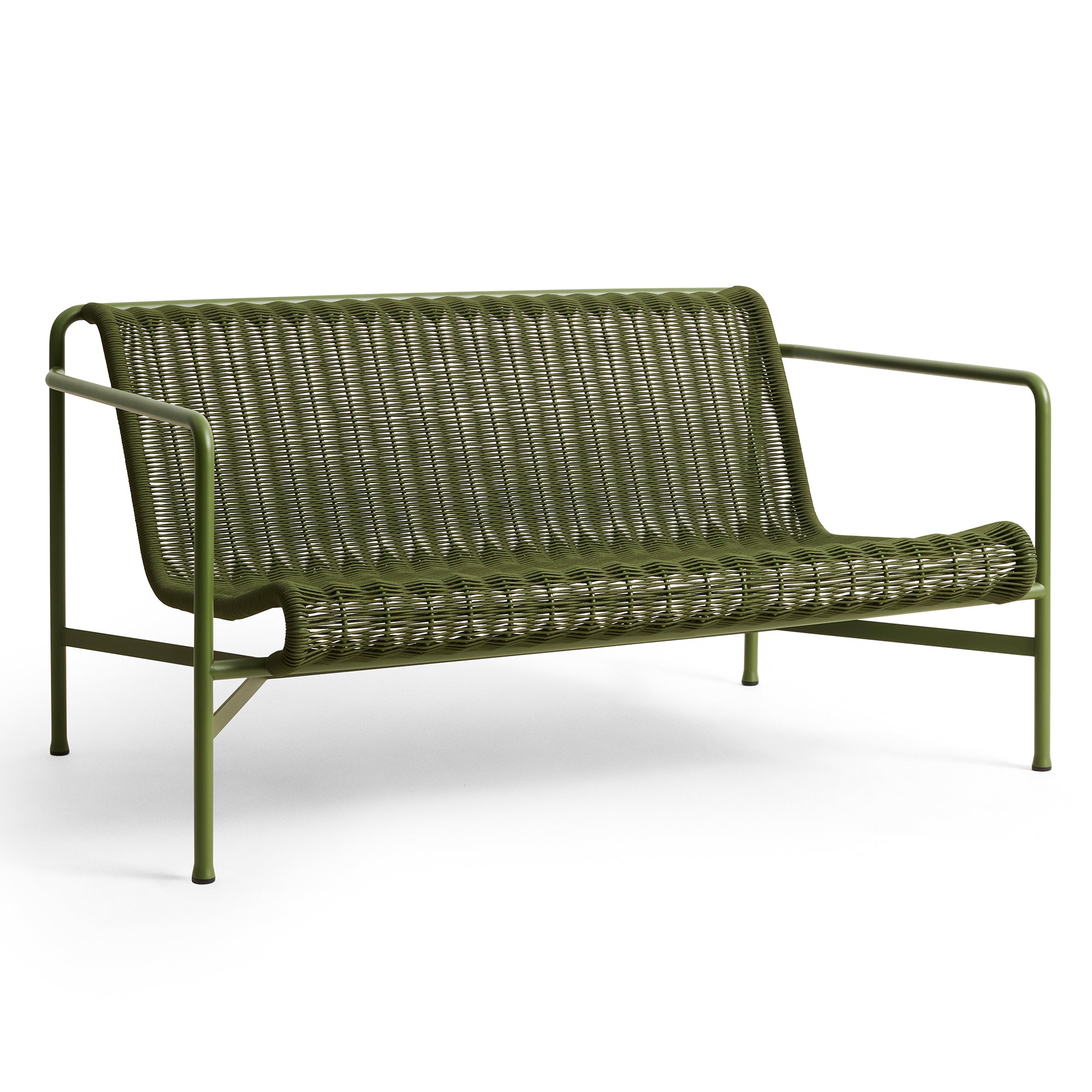 HAY - Palissade Cord Lounge Sofa | olivgrün