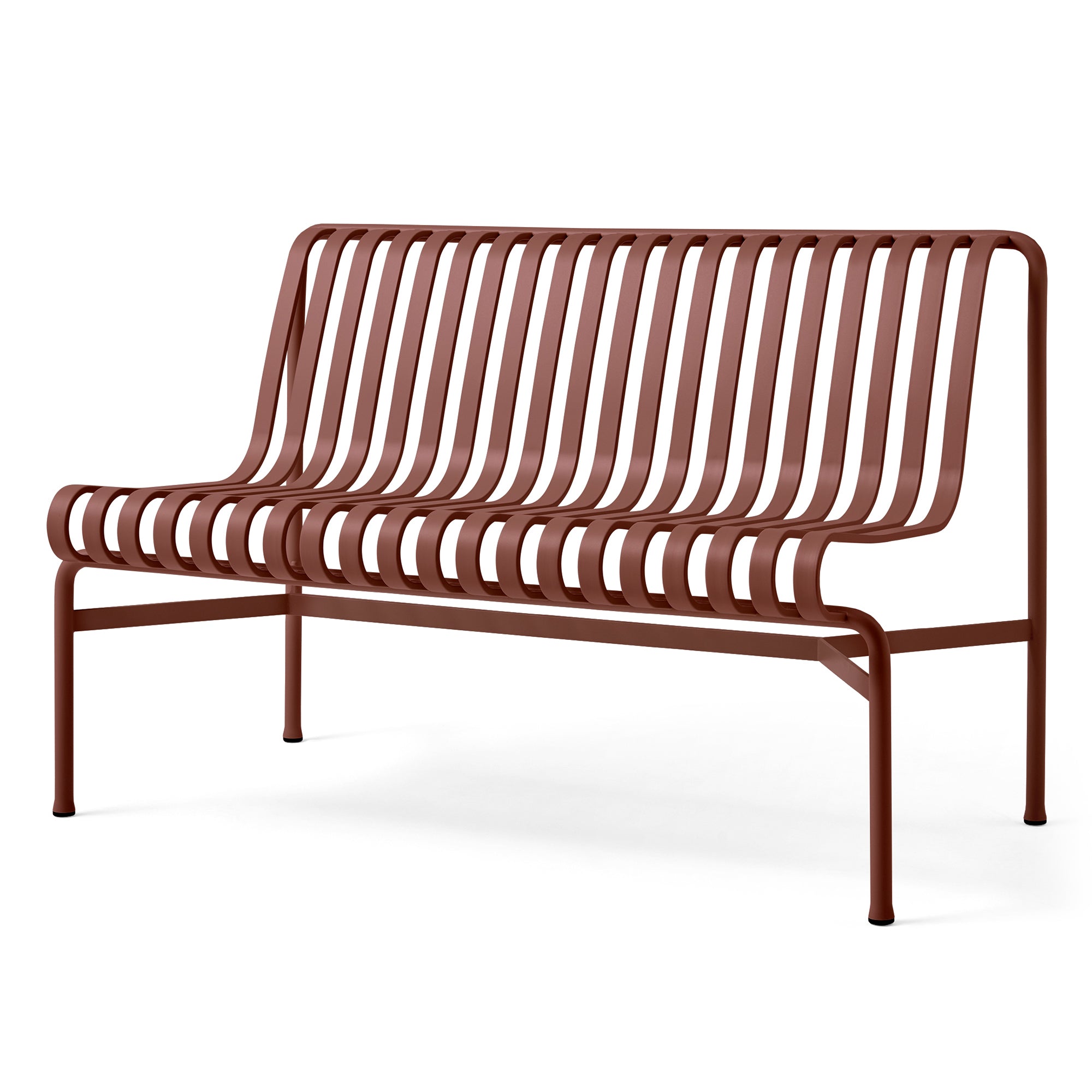 HAY - Palissade Dining Bench ohne Armlehnen | eisenrot