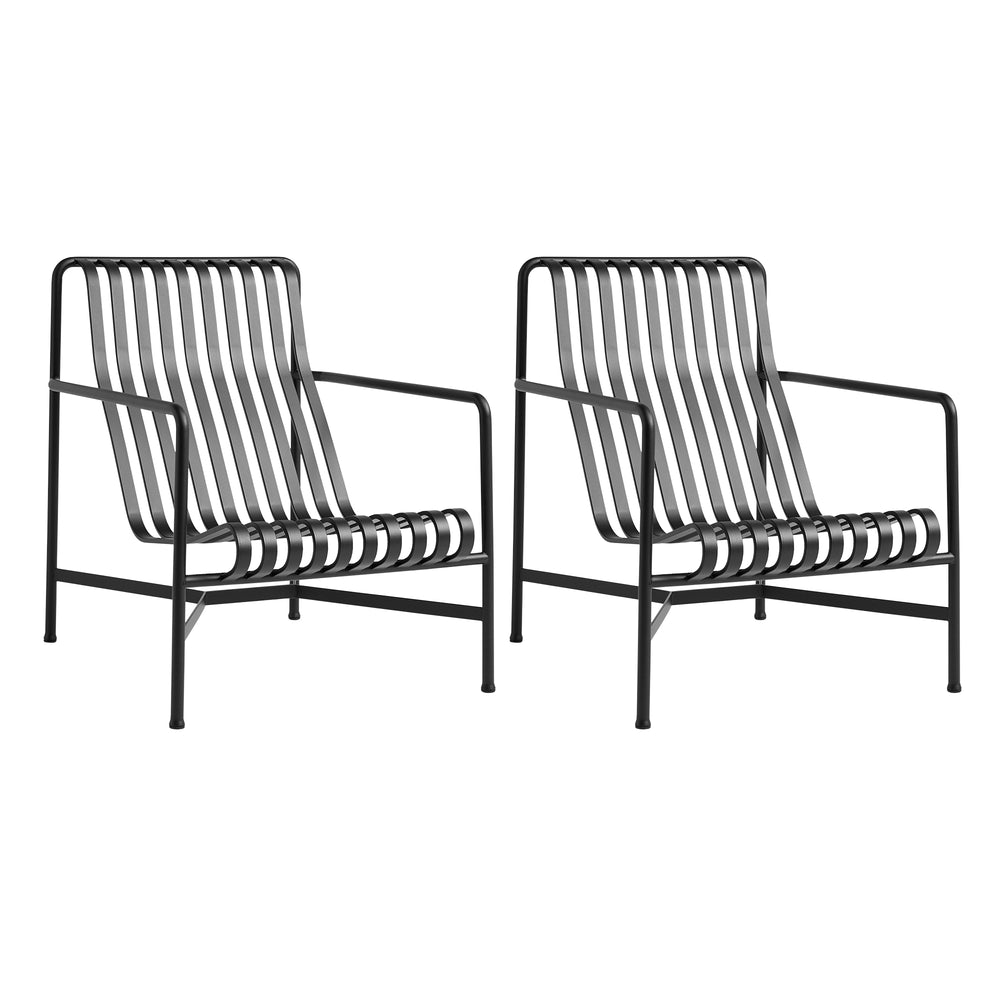 HAY - Palissade Lounge Chair High Set | anthrazit