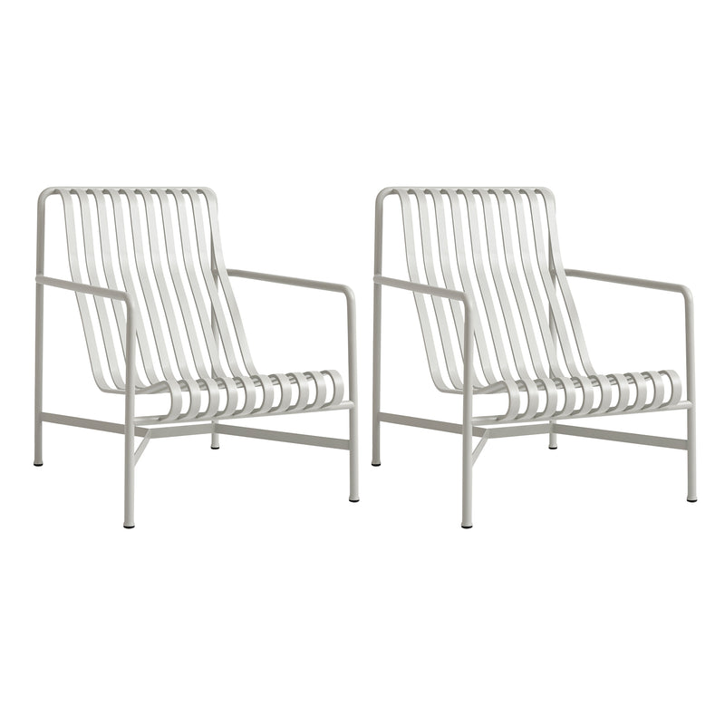 HAY - Palissade Lounge Chair High Set | hellgrau