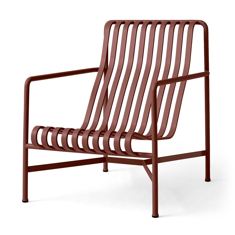 HAY - Palissade Lounge Chair High | Single / eisenrot