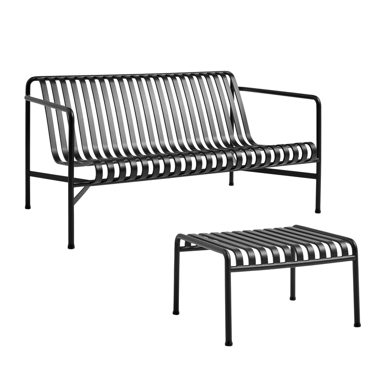 HAY - Palissade Lounge Sofa + Ottoman | anthrazit