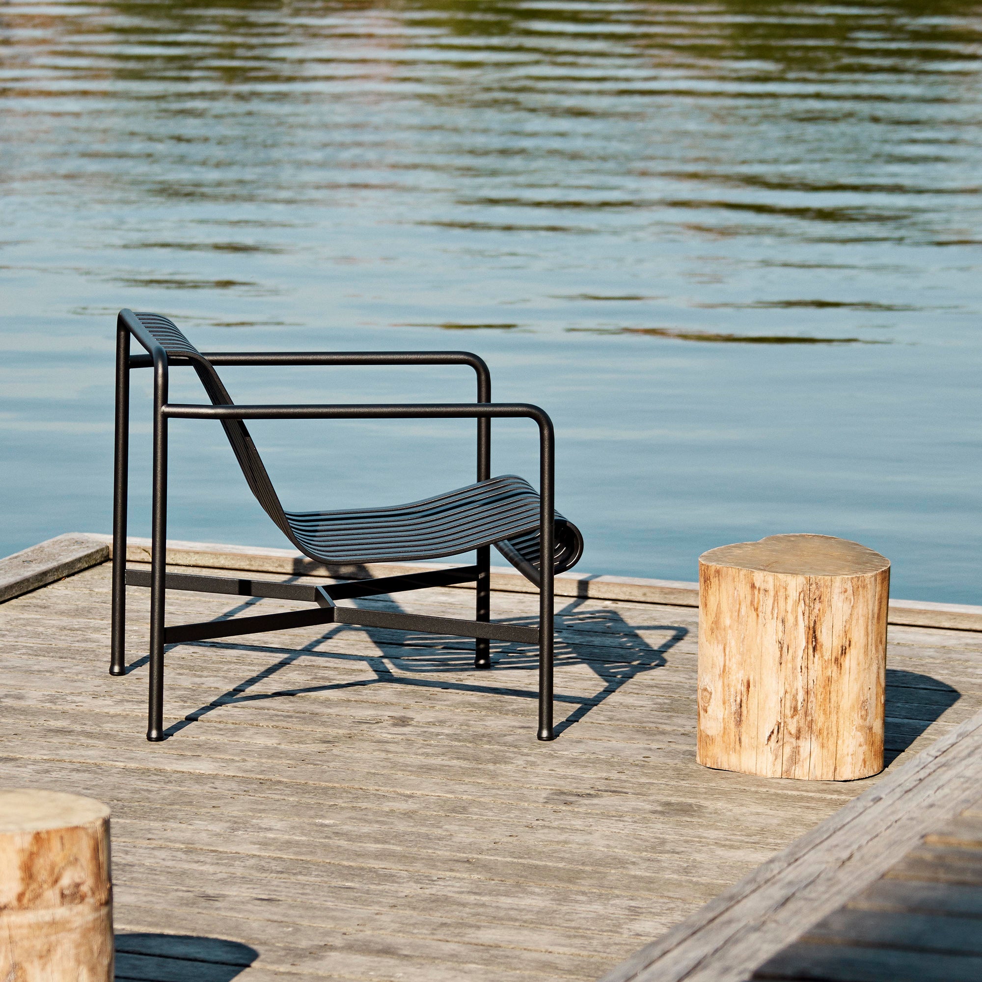 HAY - Palissade Lounge Chair Low Set | anthrazit