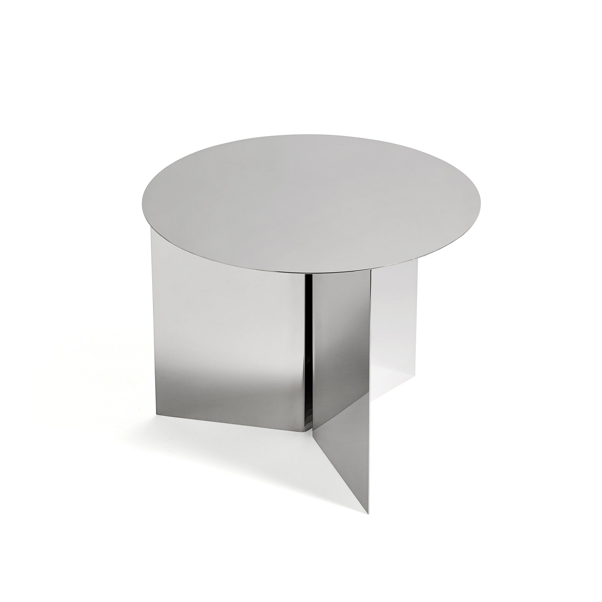 HAY - Slit Table Round | Ø 45 x H 35,5 cm / spiegelpoliert