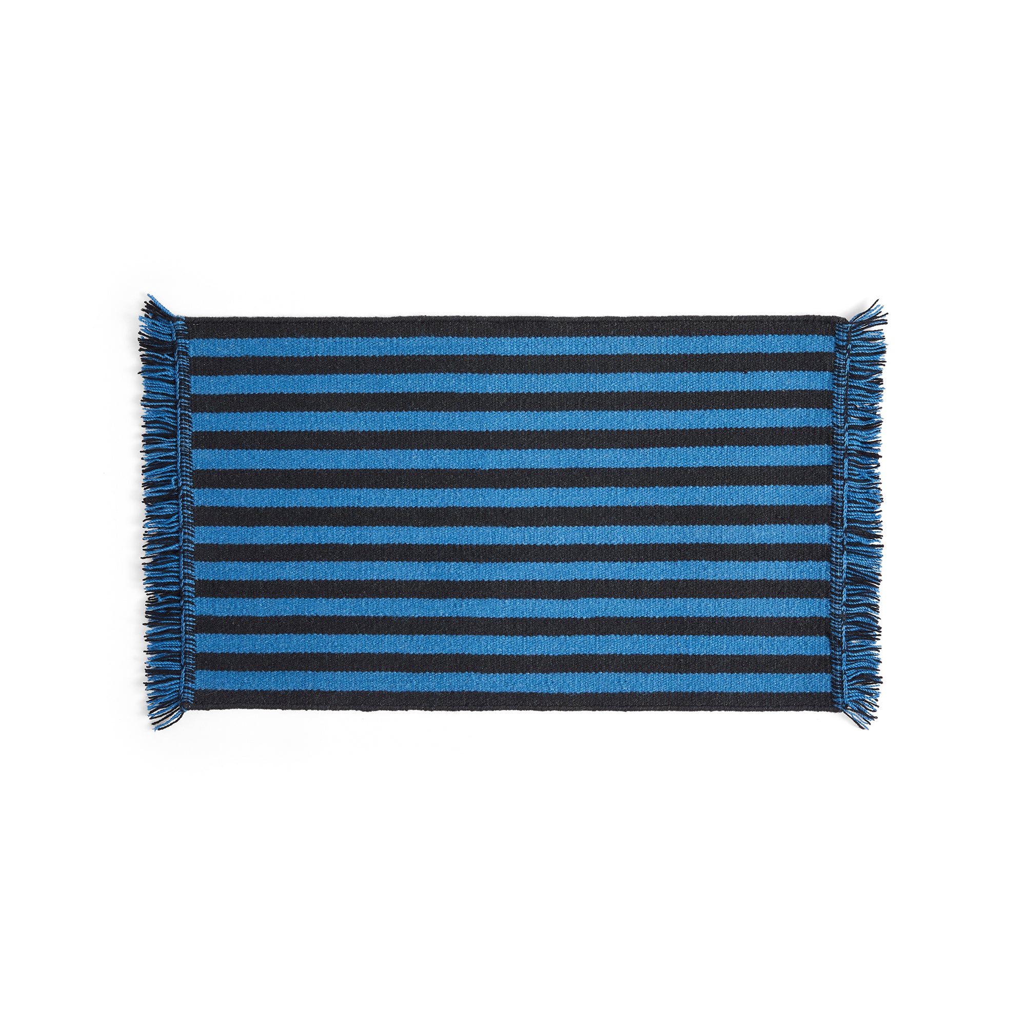 HAY - Stripes and Stripes Wool Teppich | blue
