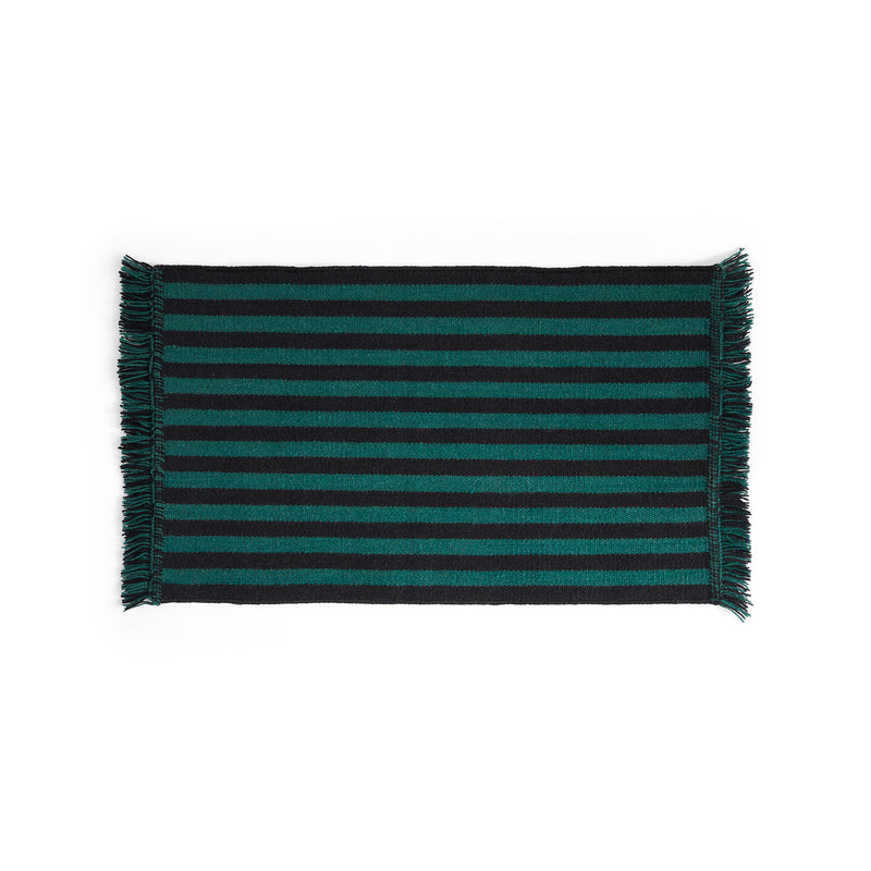 HAY - Stripes and Stripes Wool Teppich | green