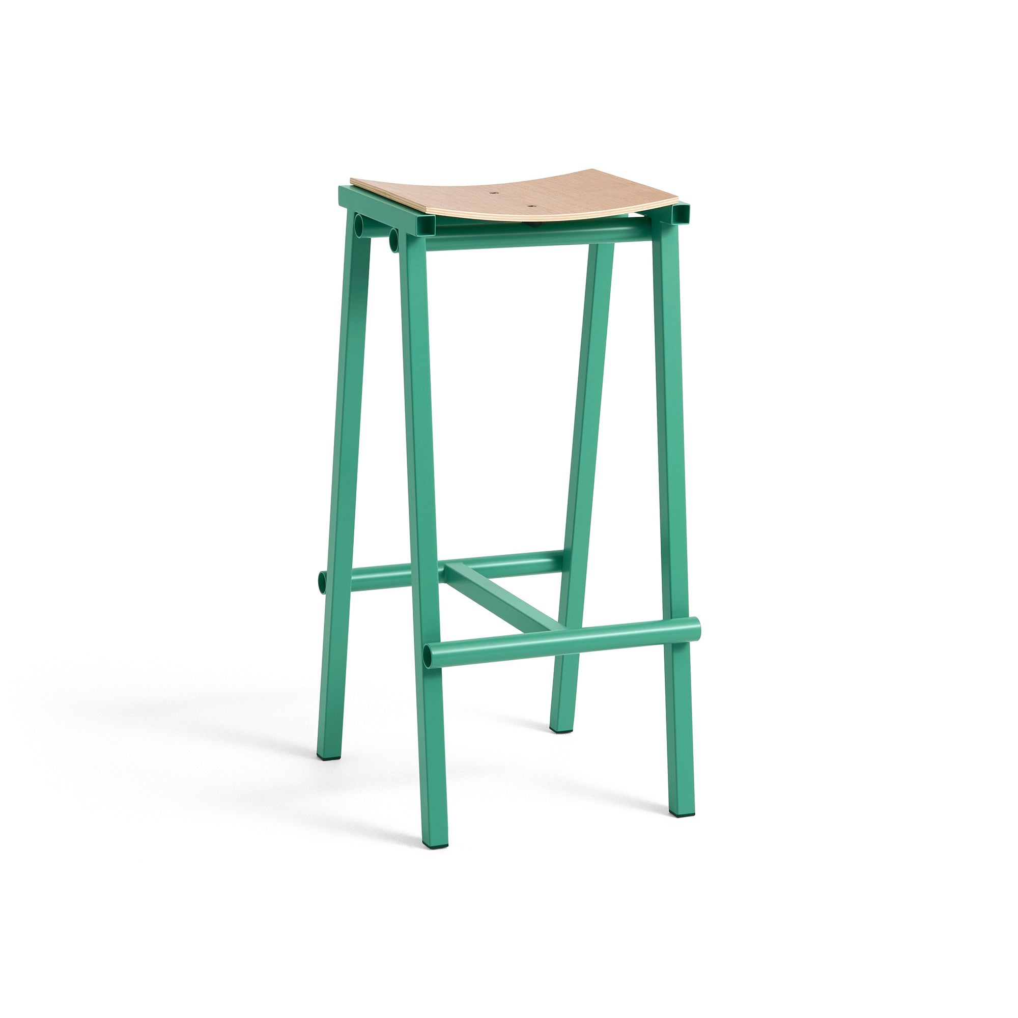 HAY - Taburete 8 Barhocker | hoch / jade / Eiche natur