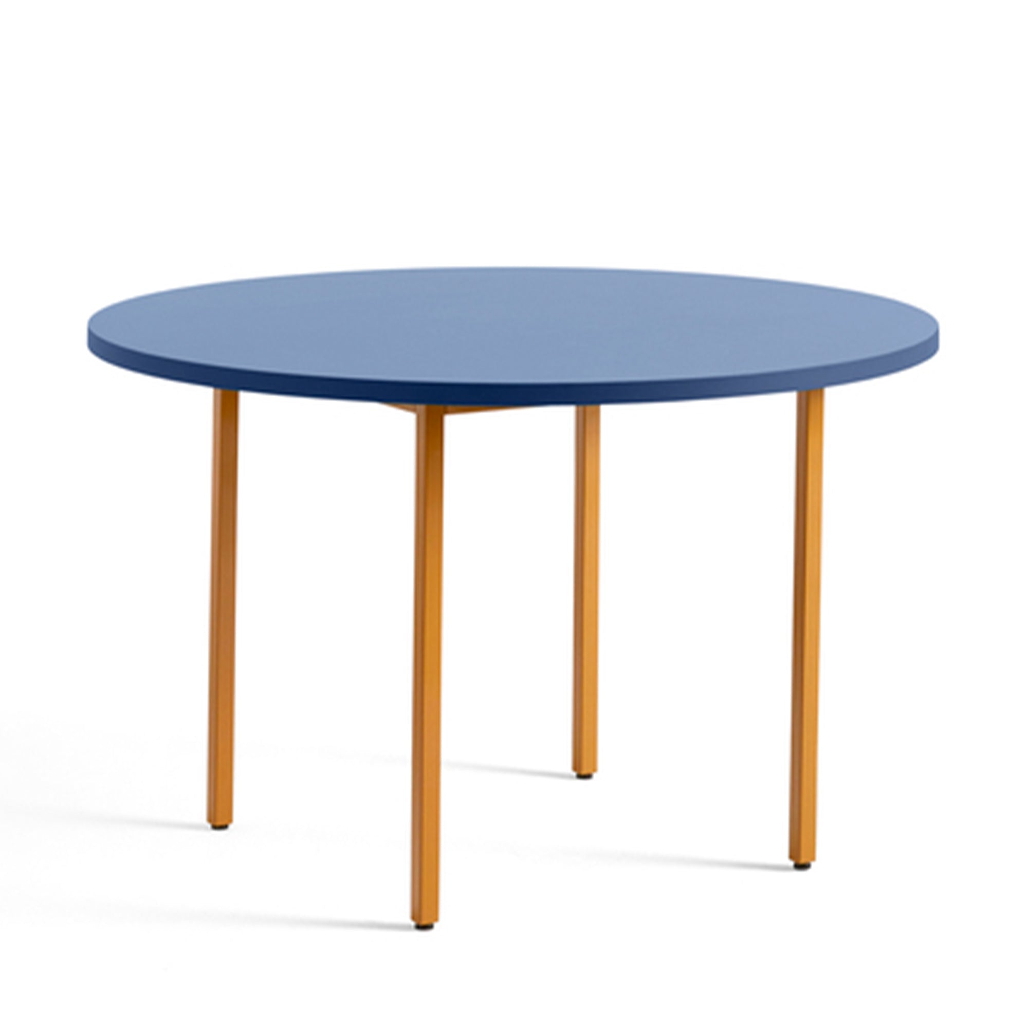 HAY - Two-Colour Esstisch rund | Ø 120 cm / blau/ocker