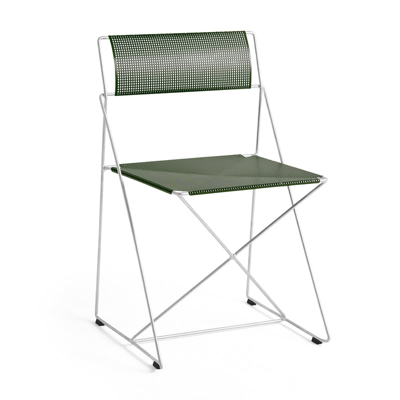 HAY - X-Line Stuhl Outdoor | autumn green / hot galvanized