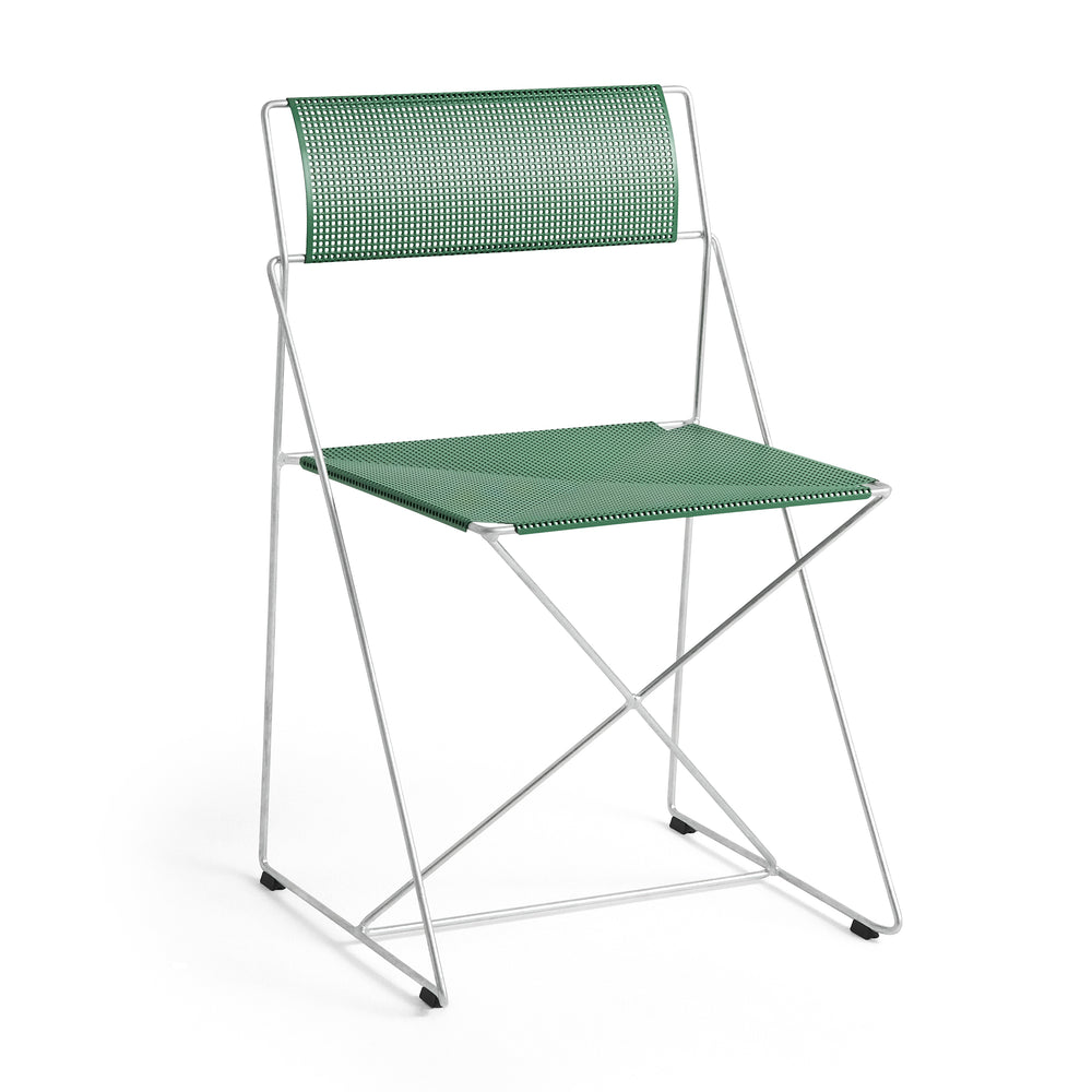 HAY - X-Line Stuhl Outdoor | leek green / hot galvanized