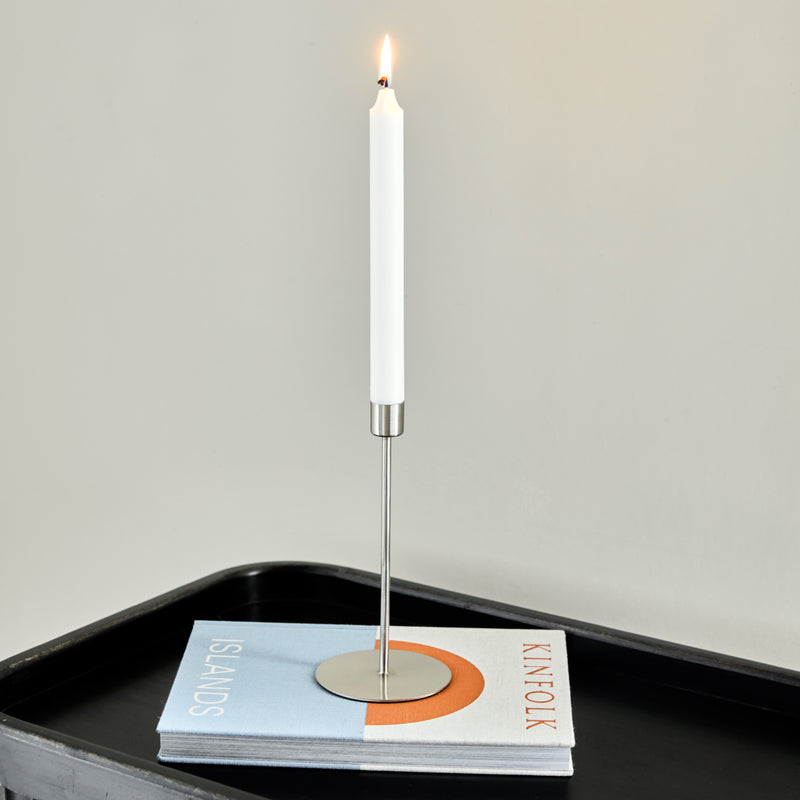 House Doctor - Anit Kerzenständer | Ø 9,5 x H 20 cm / silber