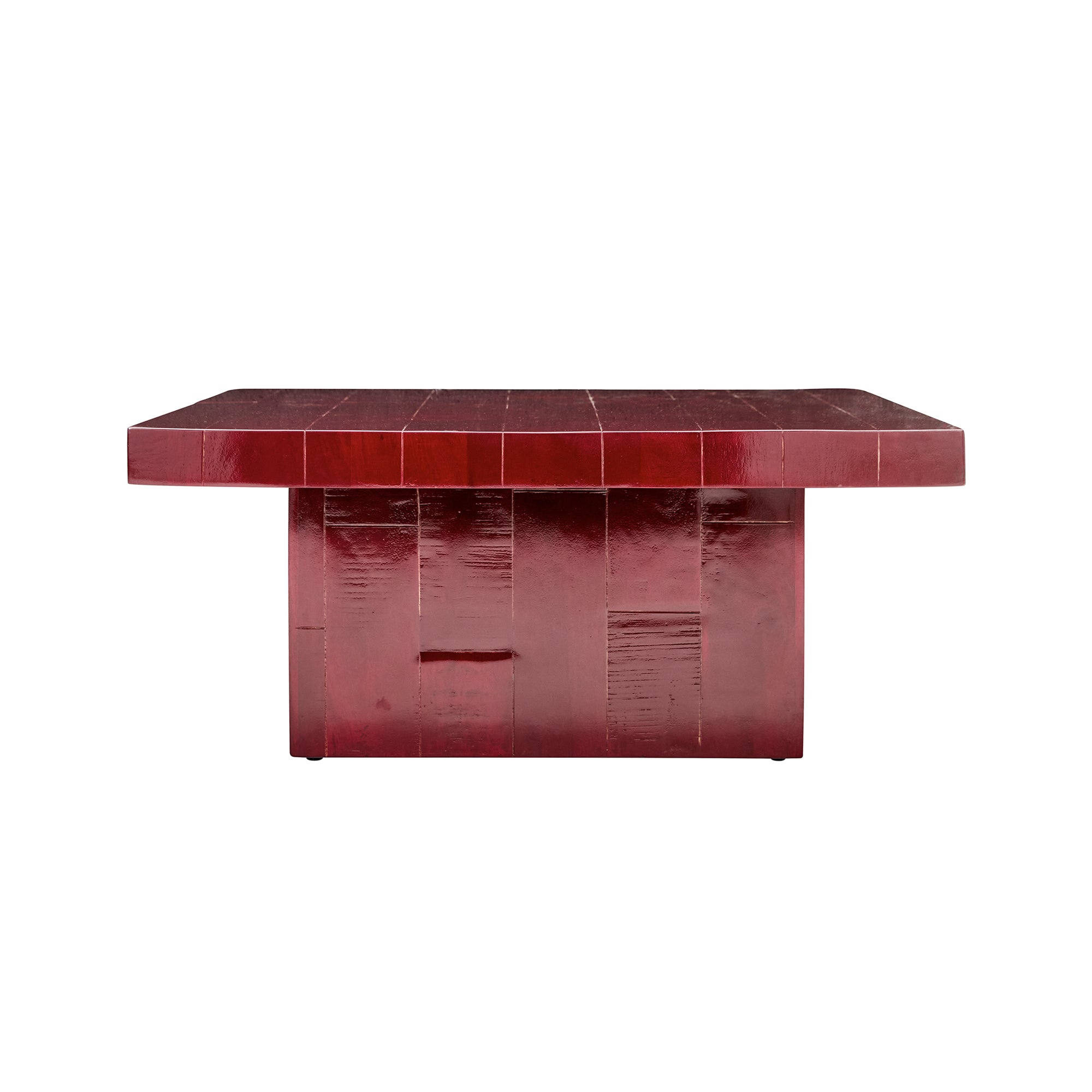 House Doctor - Brick Couchtisch | 100 x 100 cm / rot