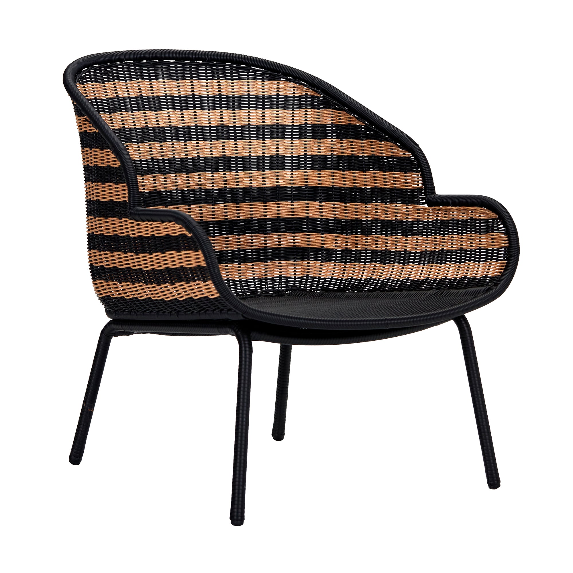 House Doctor - Hapur Outdoor Lounge-Sessel | schwarz