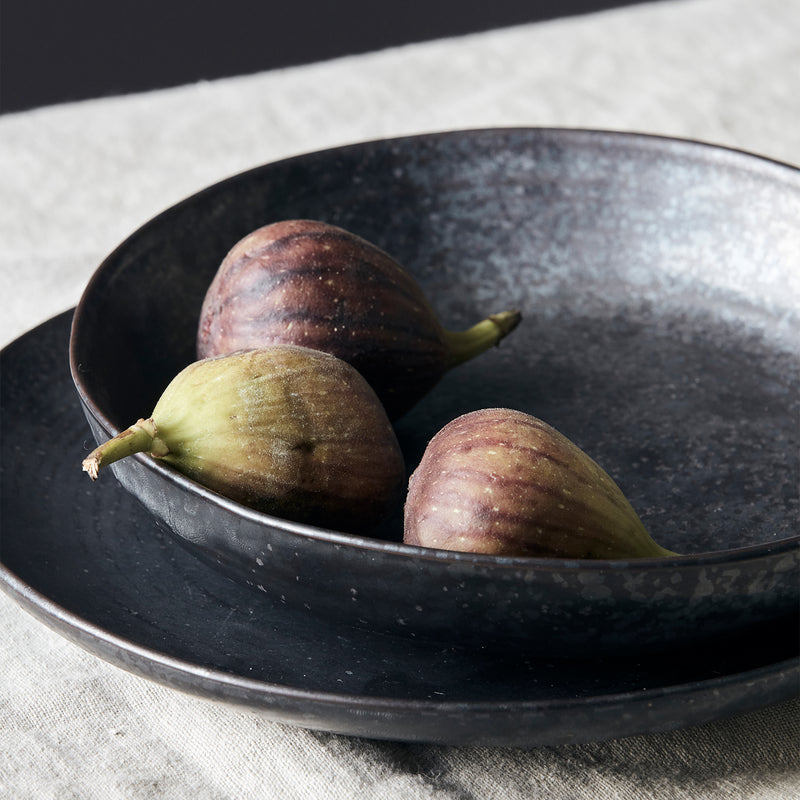 House Doctor - Schale Pion | Ø 19 x H 4 cm / schwarz/braun