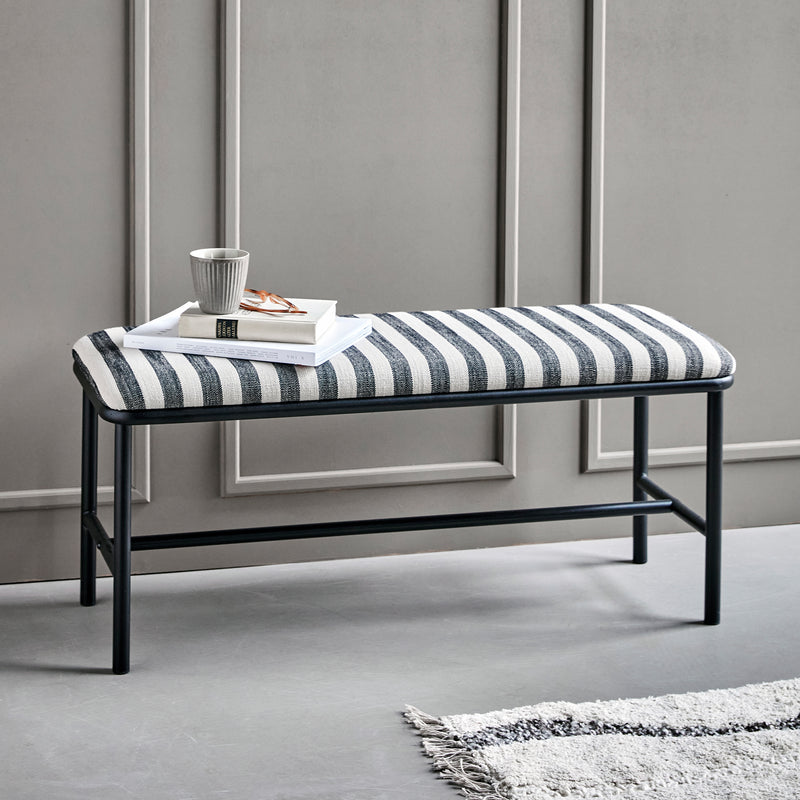 House Doctor - Toda Bank | schwarz/offwhite