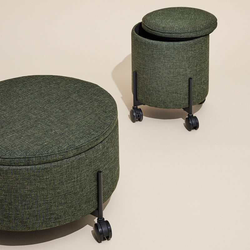 Hübsch Interior - Contain Pouf mit Rollen